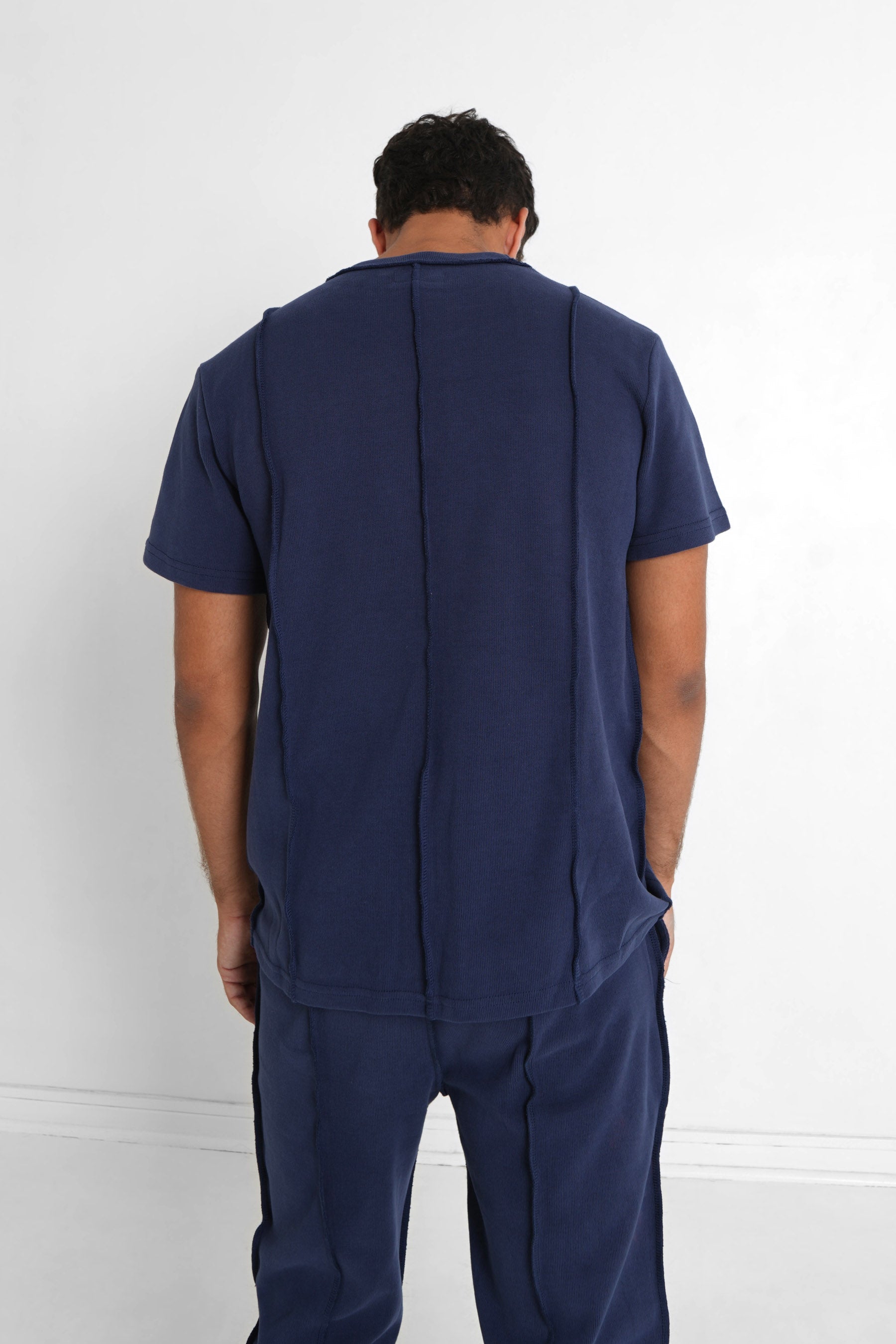 Sixth June - T-shirt coutures extérieure épais Bleu