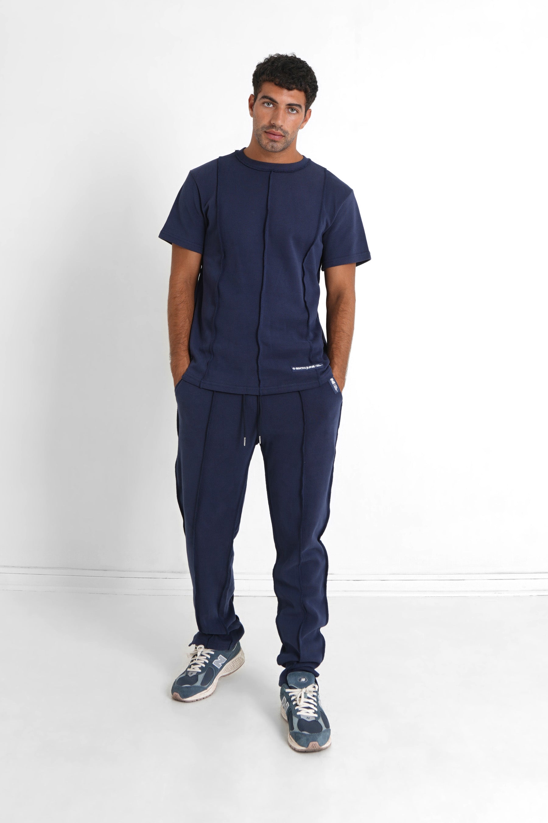 Sixth June - T-shirt coutures extérieure épais Bleu