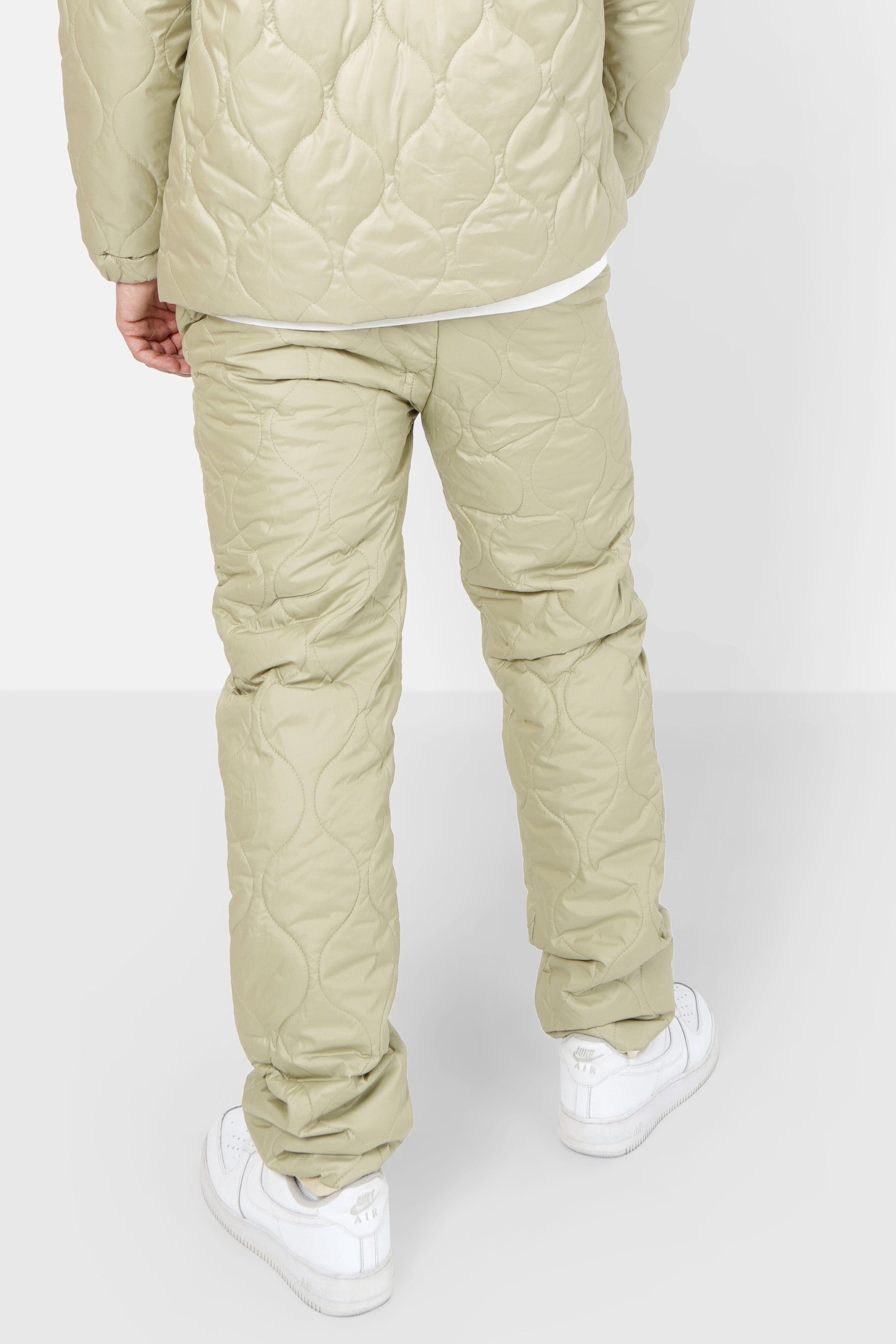 Pantalon matelassé vague Vert kaki