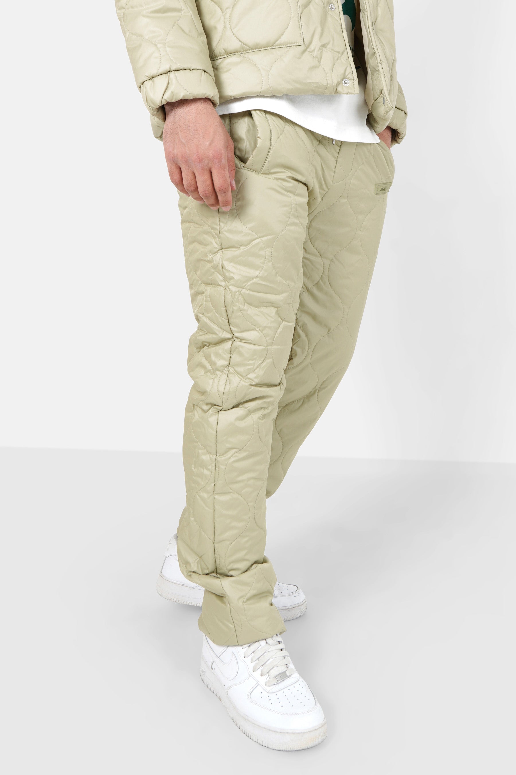 Pantalon matelassé vague Vert kaki