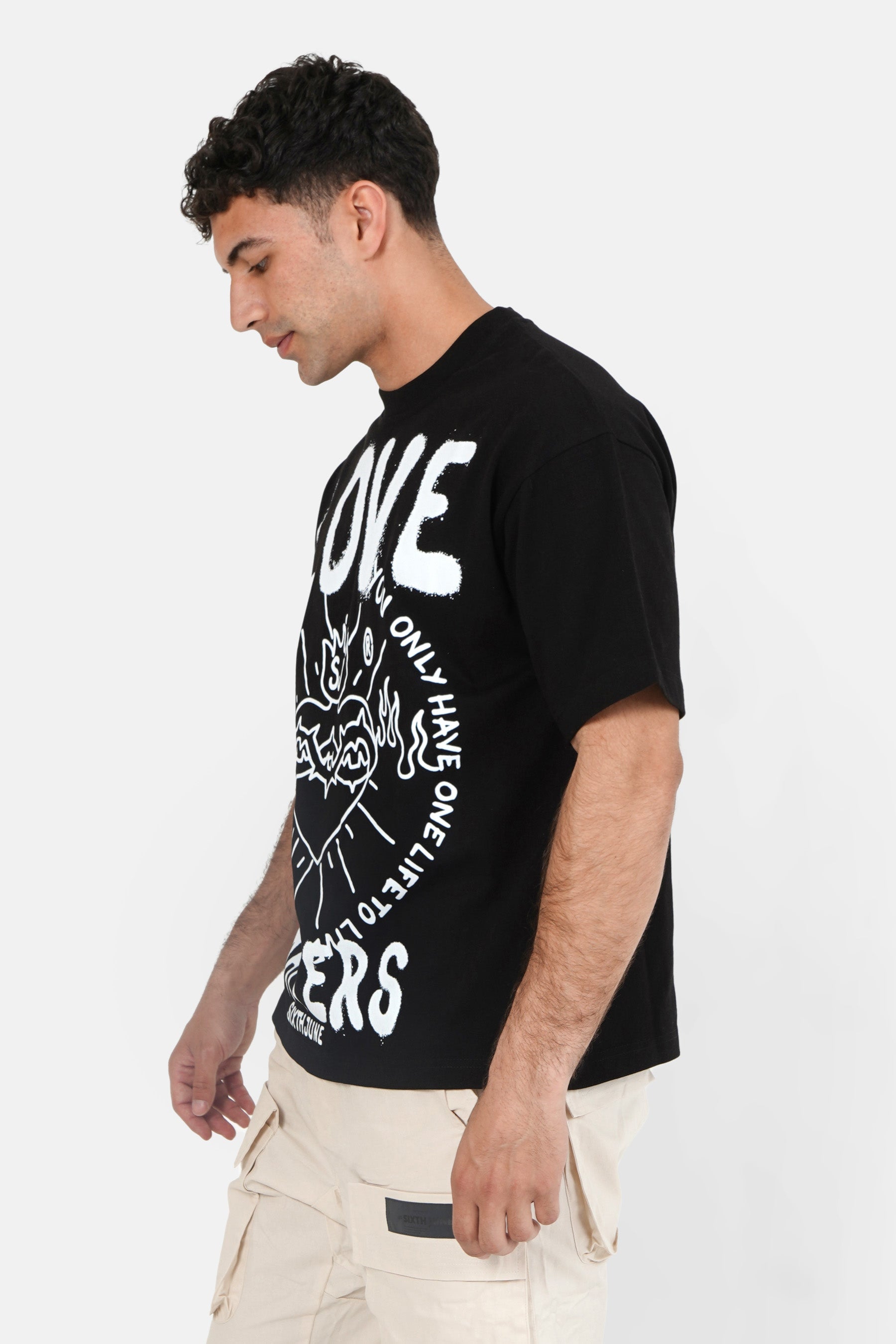 Love Matters T-Shirt Schwarz