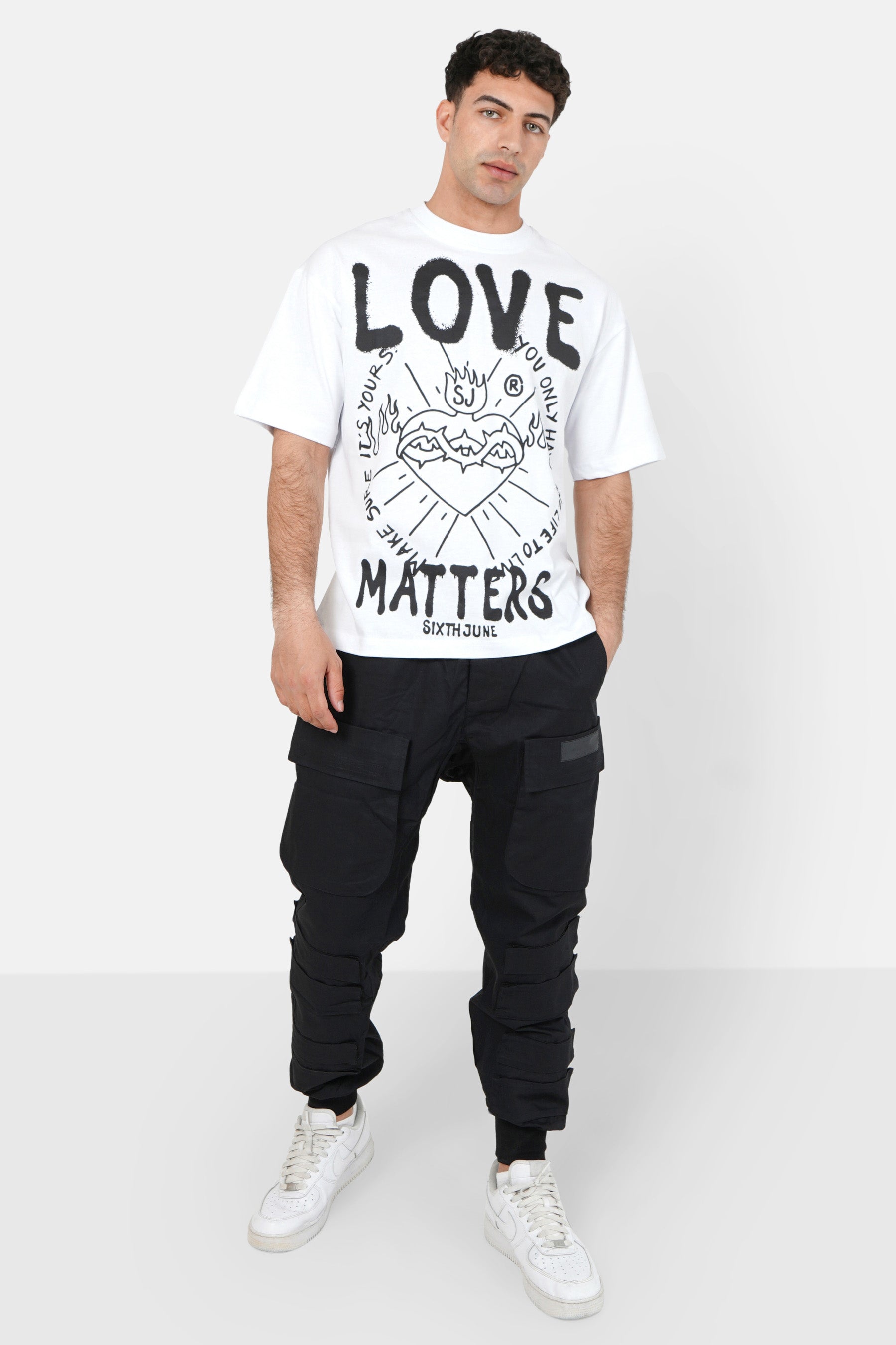 T-shirt LOVE MATTERS Blanc