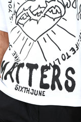 T-shirt LOVE MATTERS Blanc