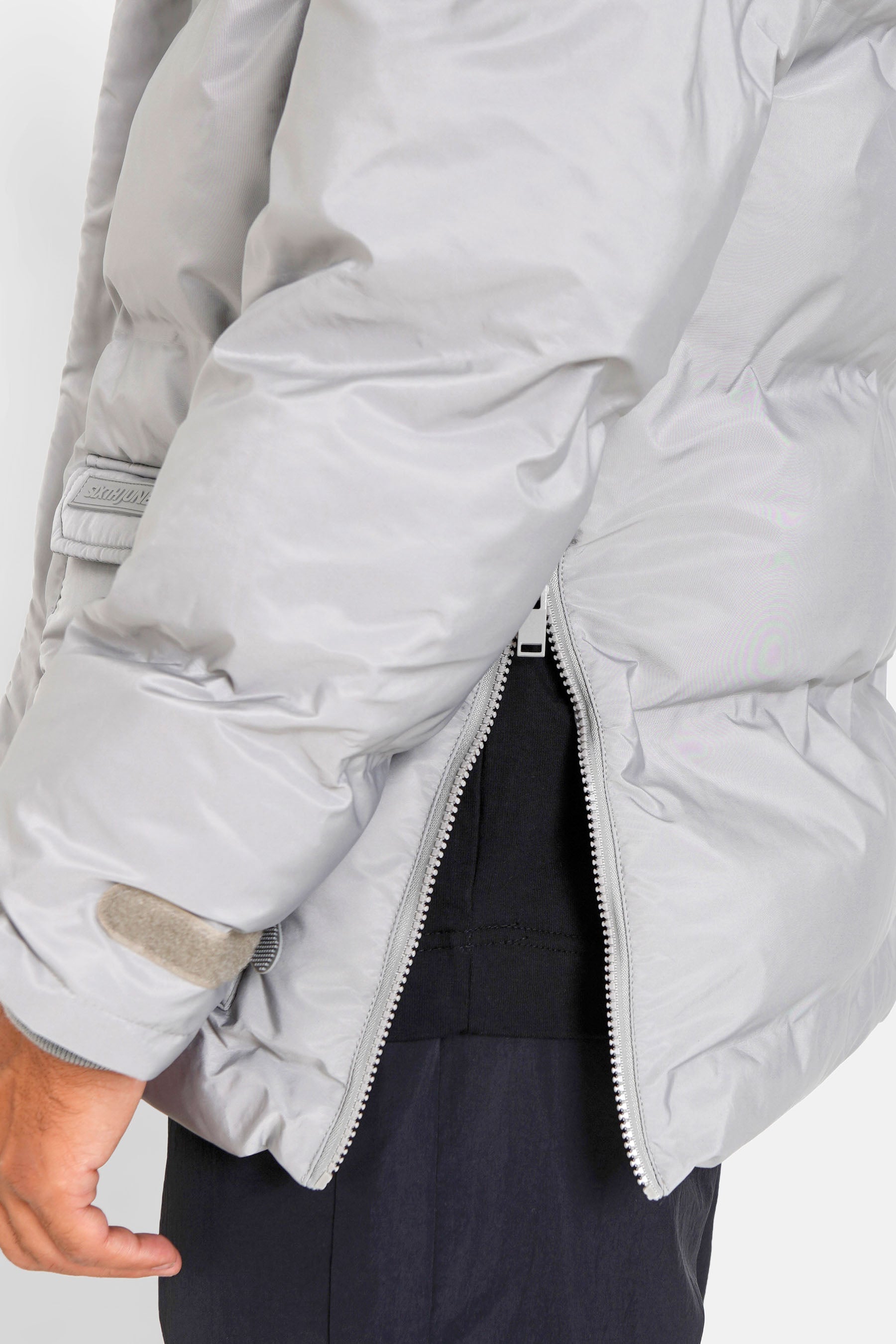 Sixth June - Doudoune courte détails Grey