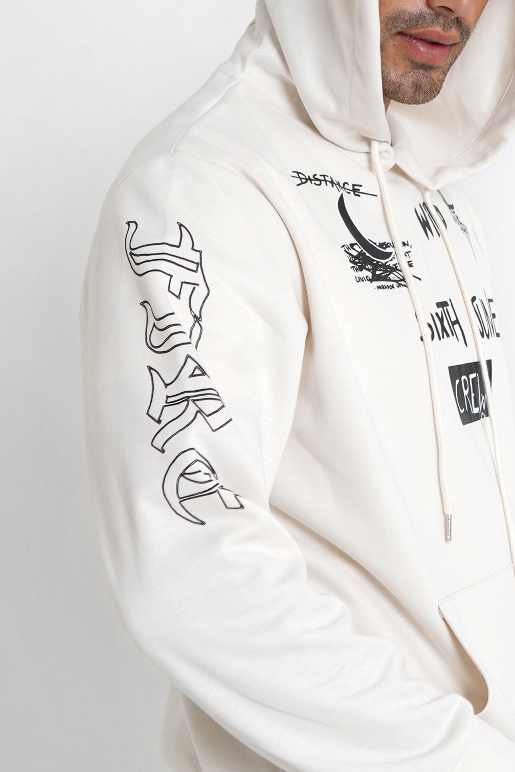 Sixth June - Sweat à capuche crew Beige