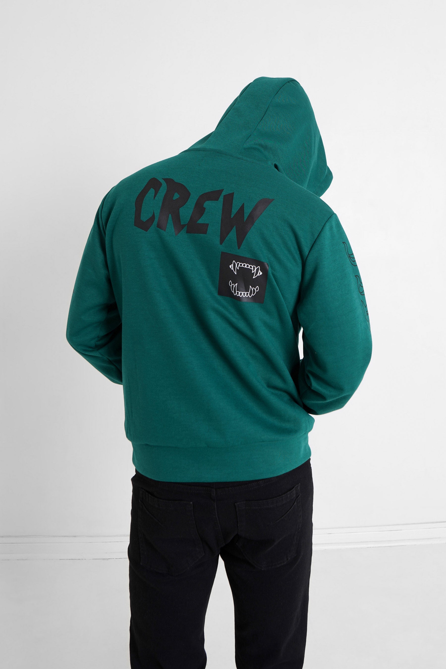 Sixth June - Sweat à capuche crew Vert foncé