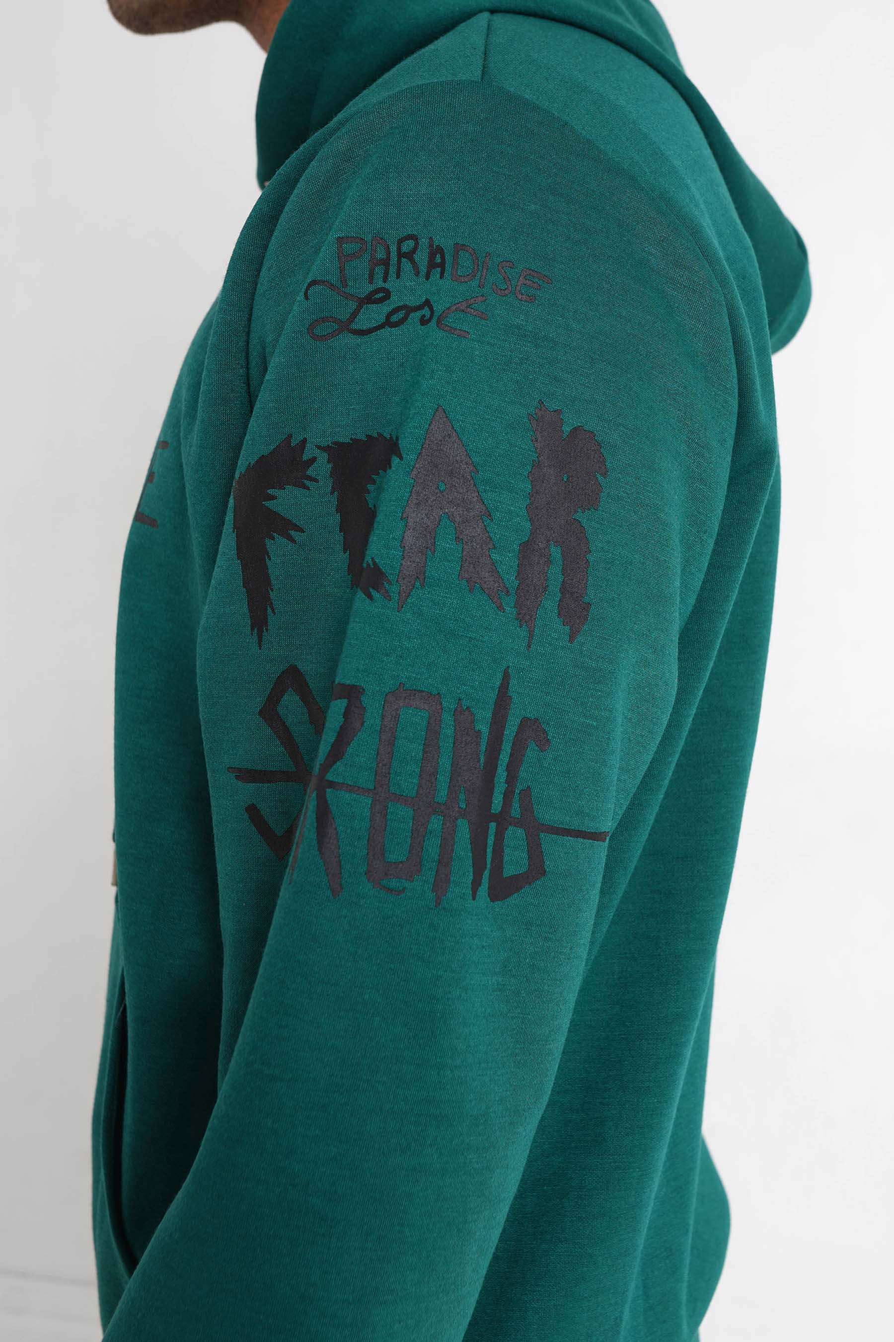 Sixth June - Sweat à capuche crew Vert foncé