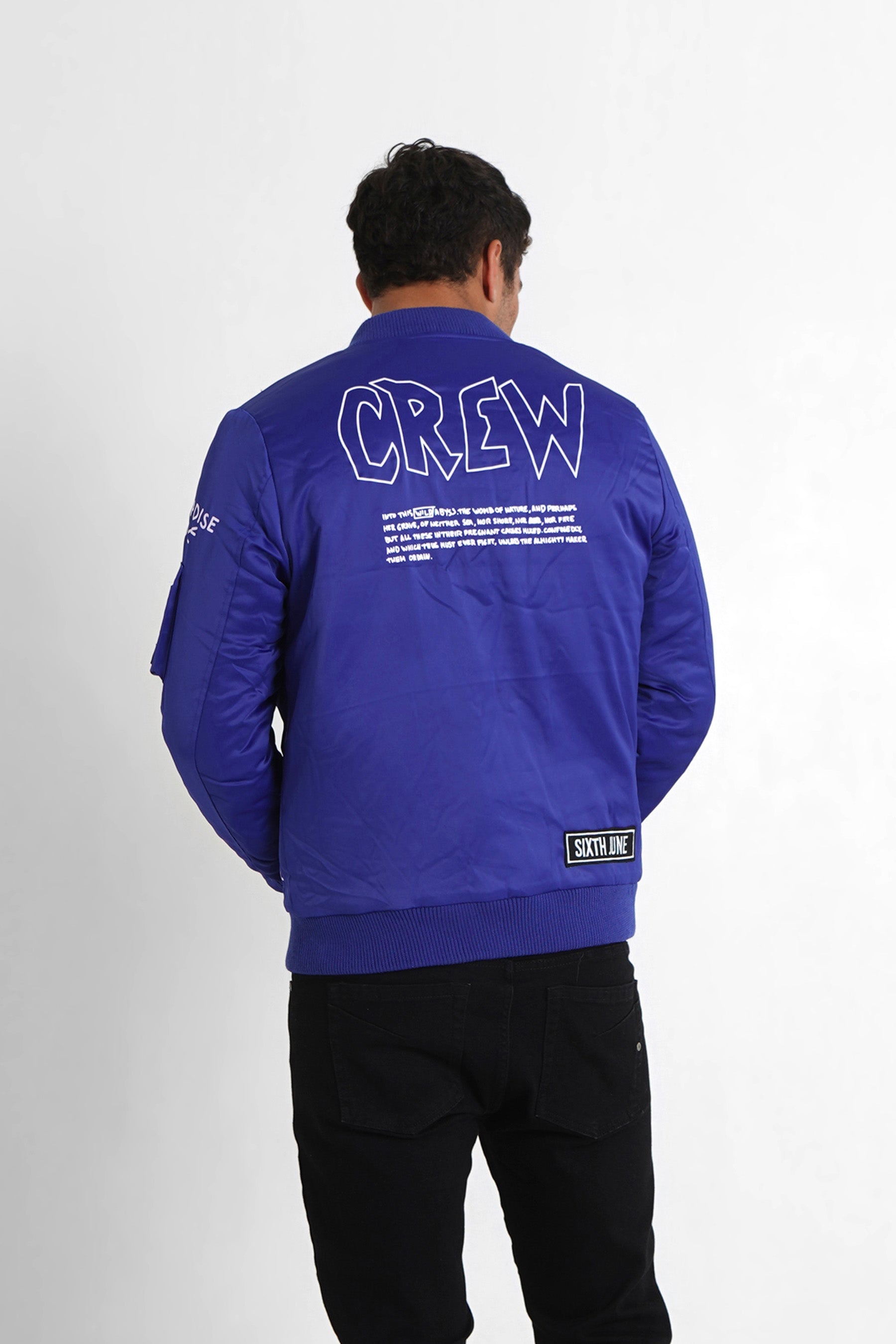 Sixth June - Bombers patchs crew Bleu foncé