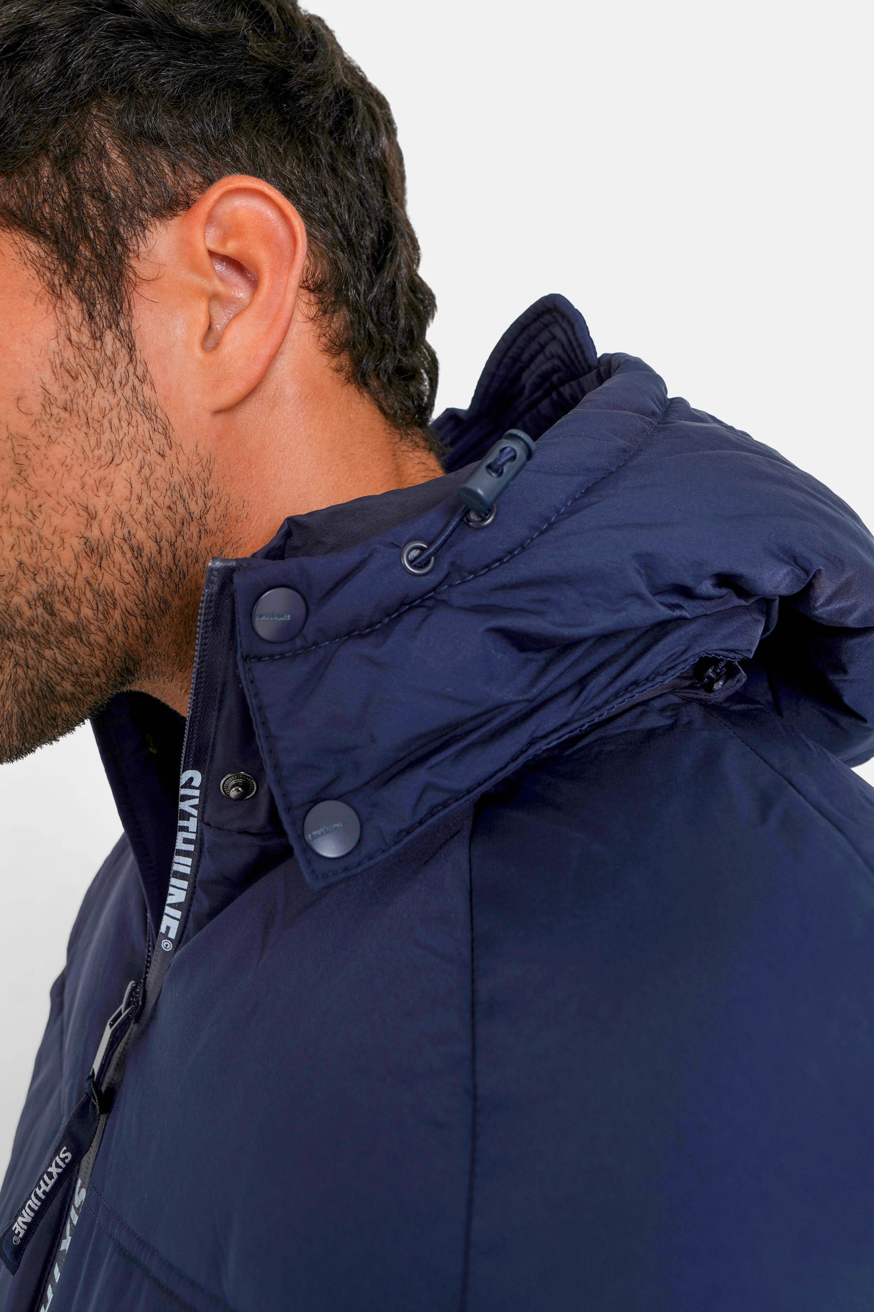 Sixth June - Doudoune courte zip imprimé Bleu