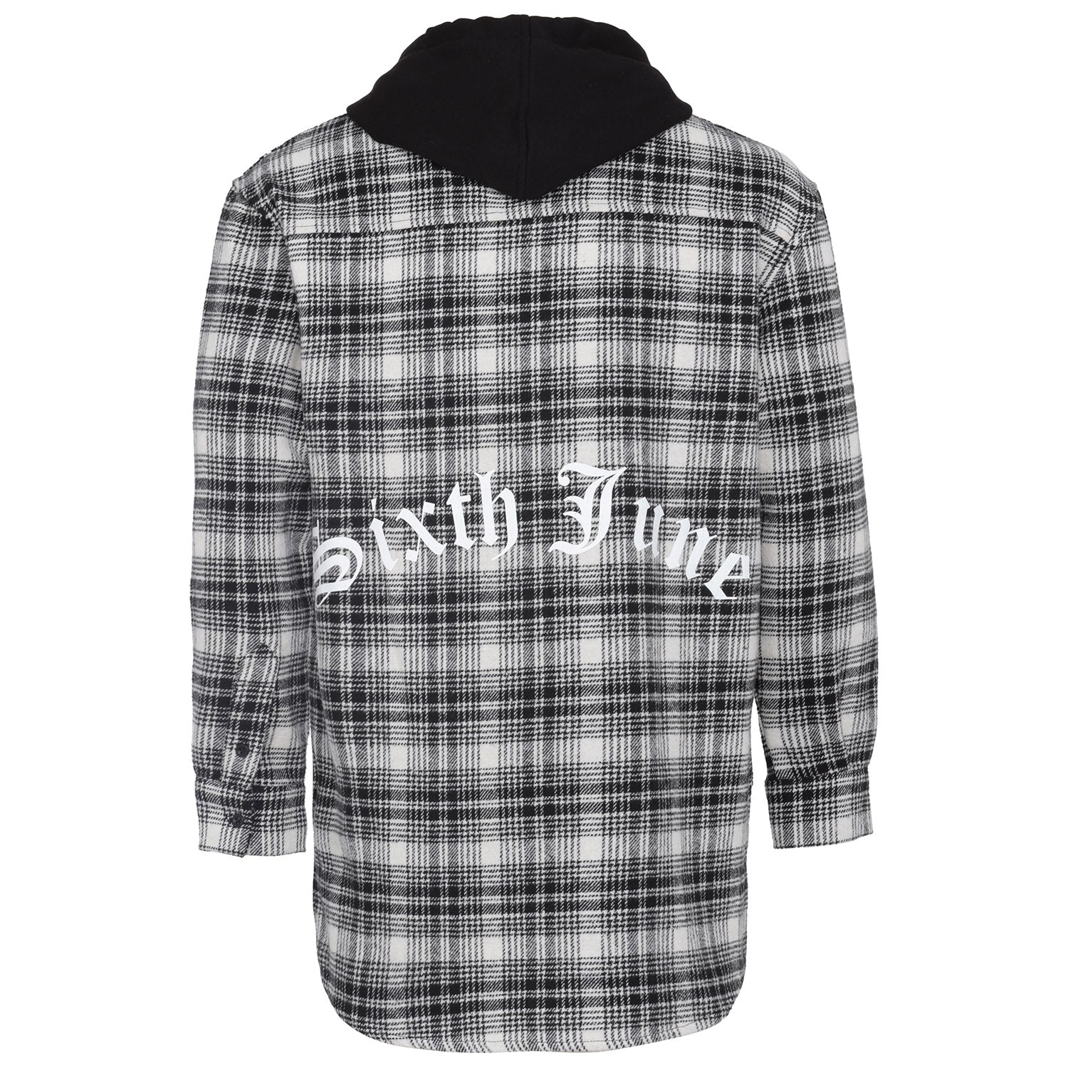 Sixth June - Chemise tartan capuche Noir
