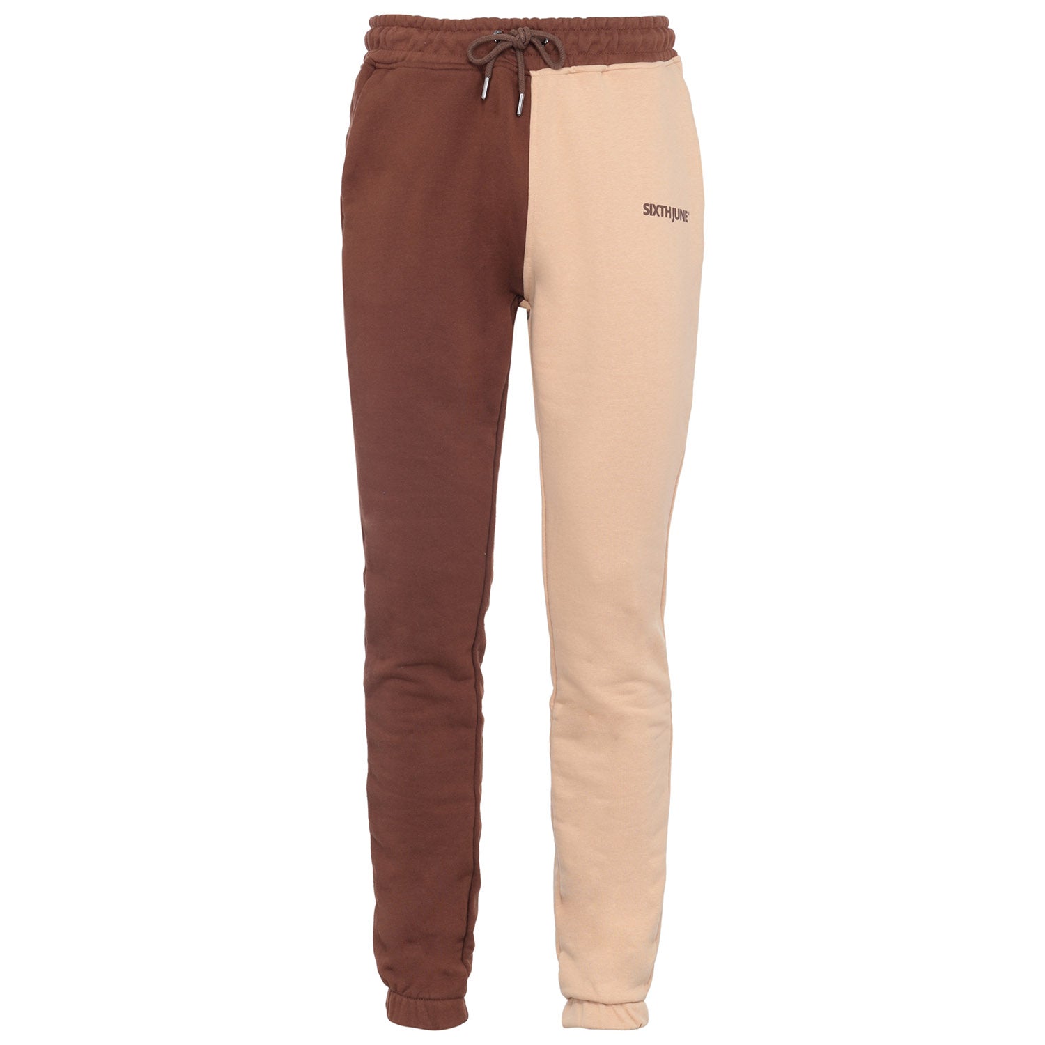 Sixth June - Jogging bicolore logo Marron