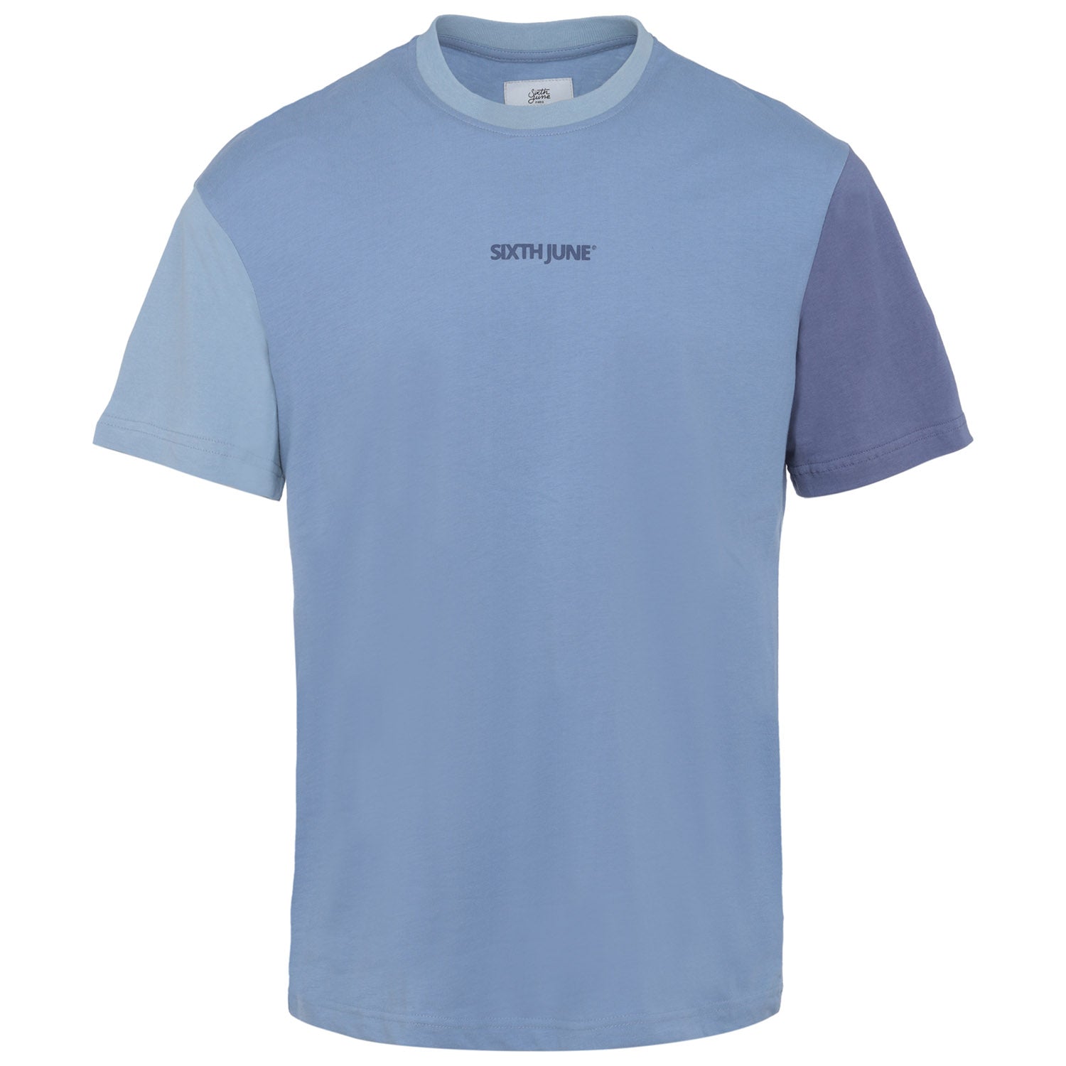 Sixth June - T-shirt tricolore logo Bleu