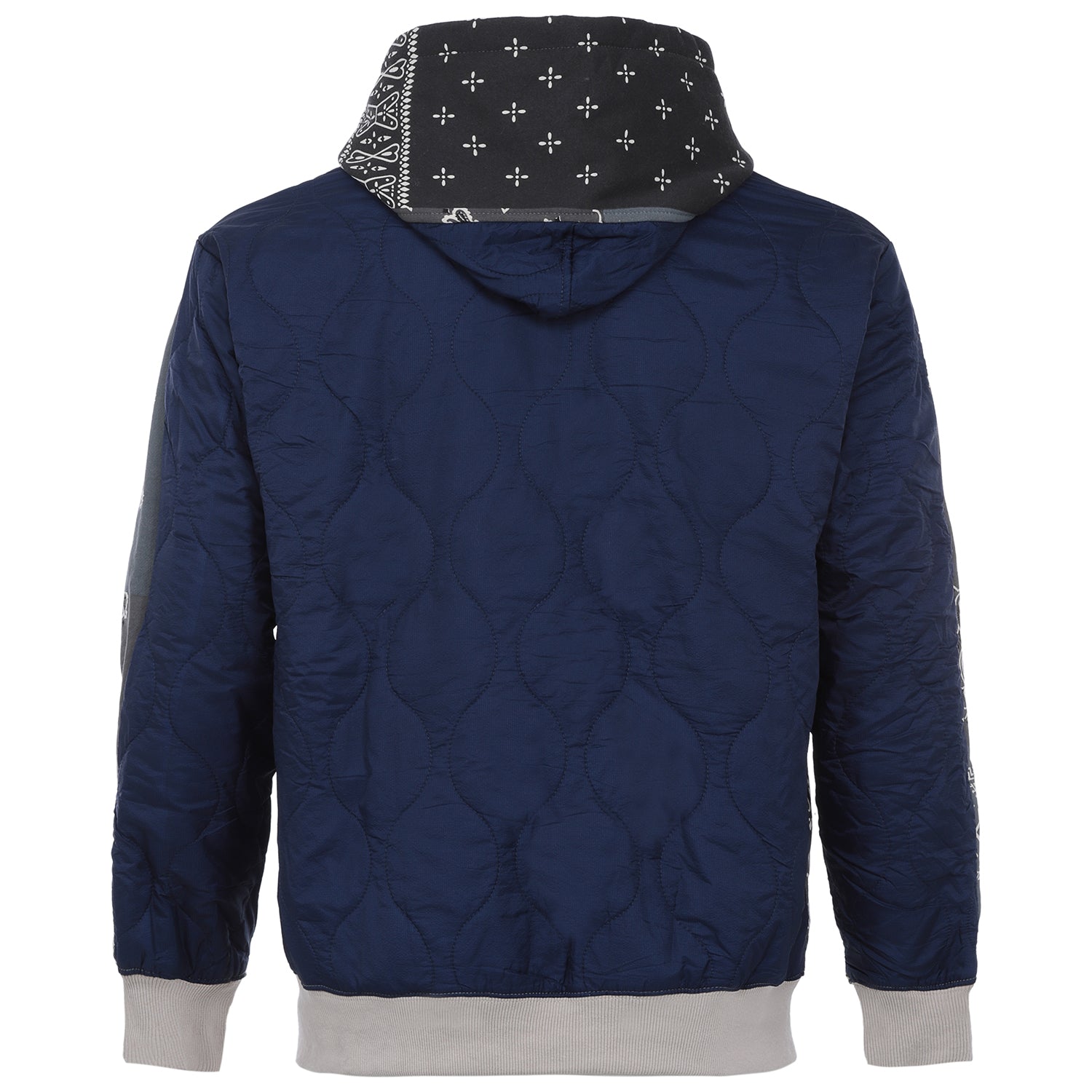 Sixth June - Veste zippée bandana bicolore Gris