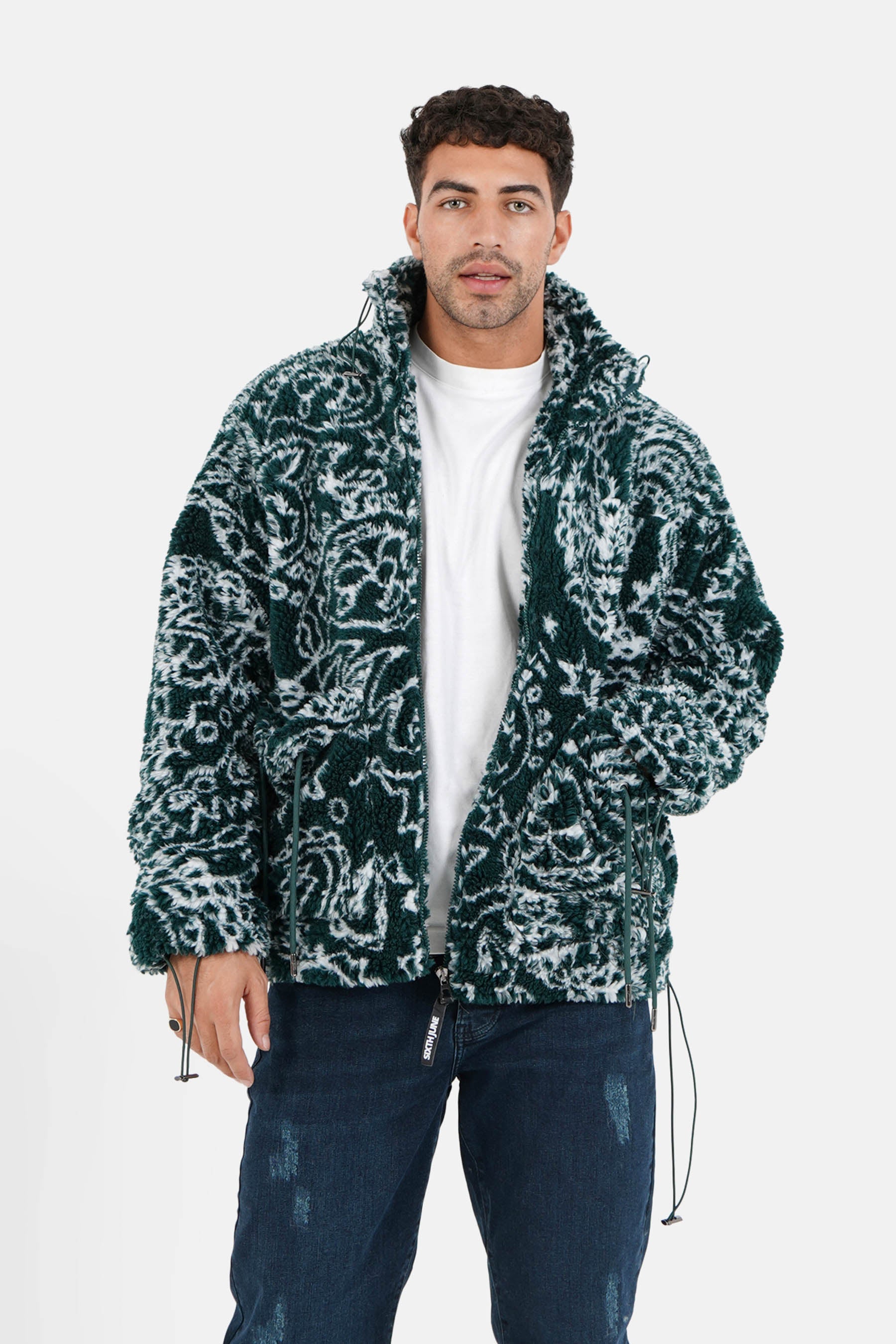 Sixth June - Veste bandana polaire vert