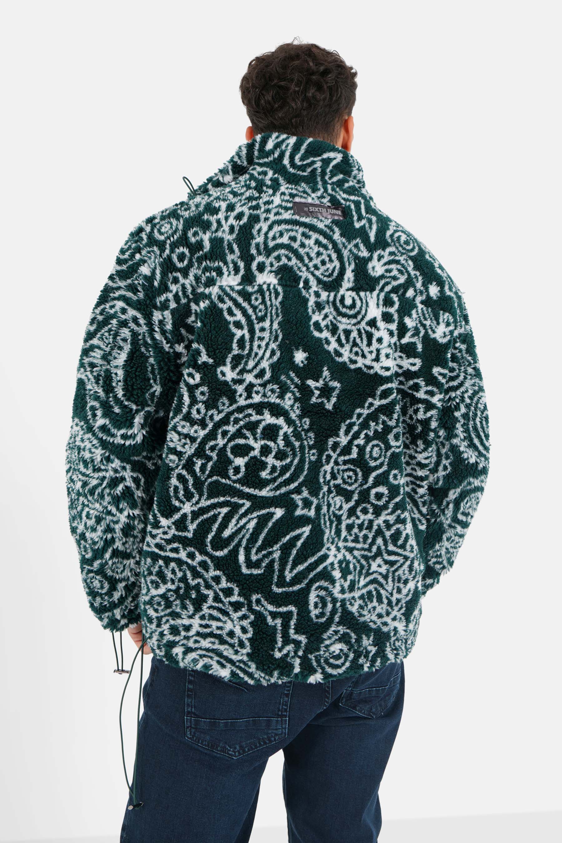 Sixth June - Veste bandana polaire vert