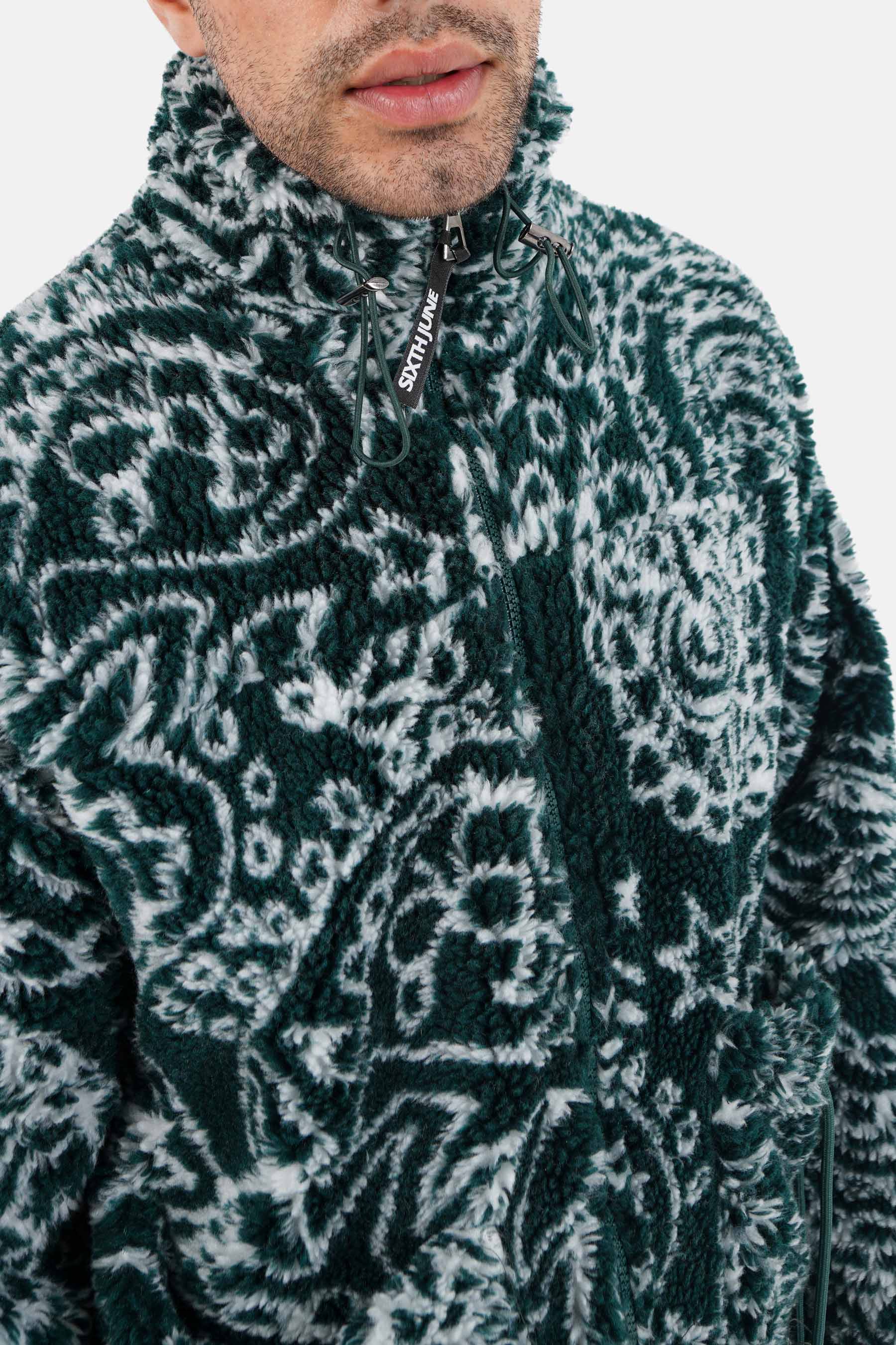 Sixth June - Veste bandana polaire vert