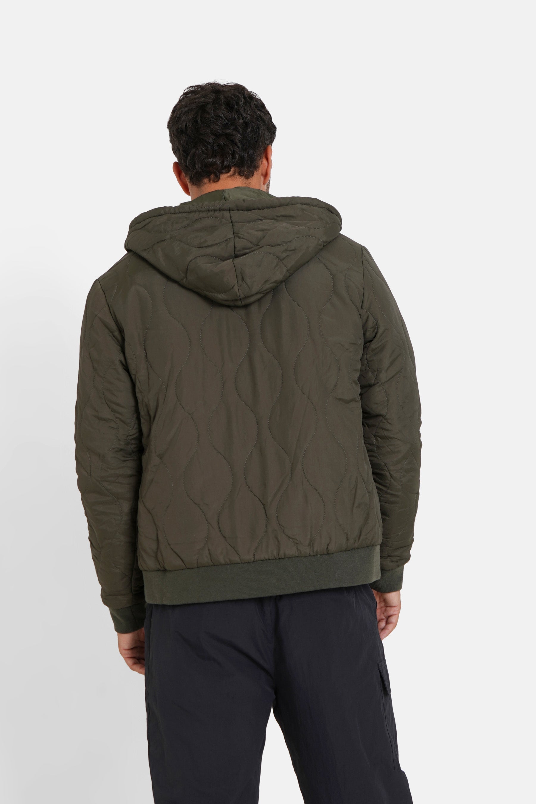 Sixth June - Veste matelassée wavy Vert kaki