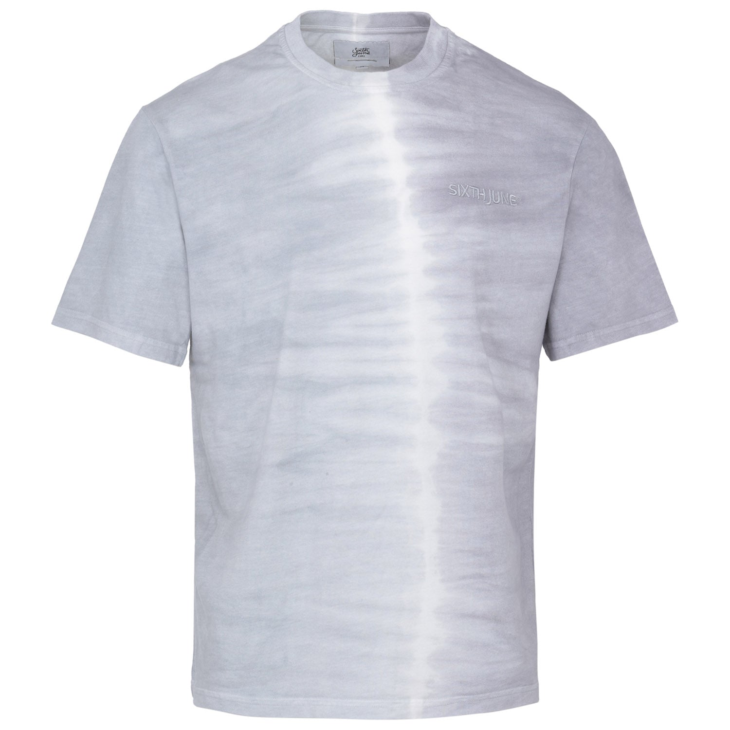 Sixth June - T-shirt bicolore délavé logo Gris