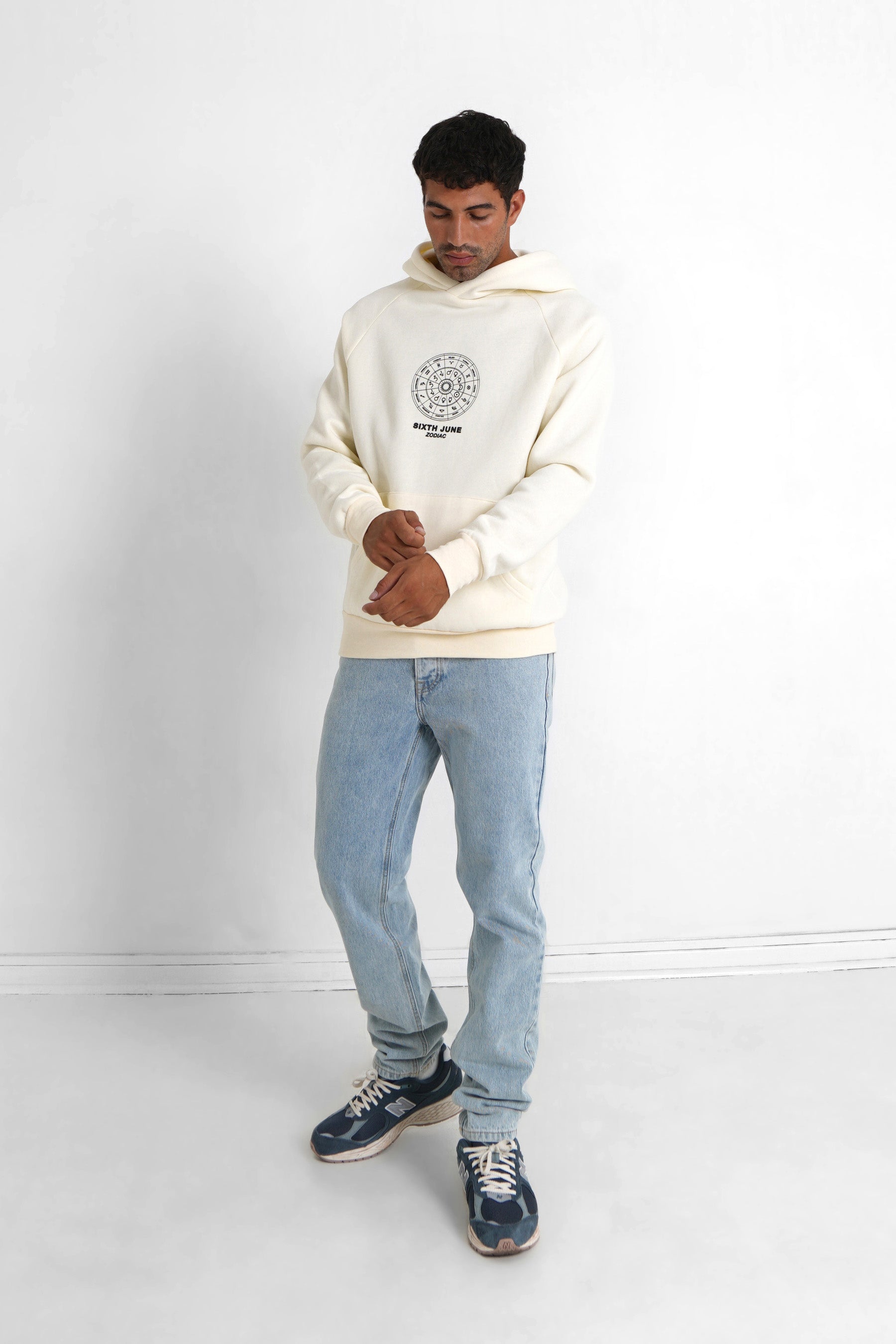 Sixth June - Sweat capuche signes zodiaque Beige clair