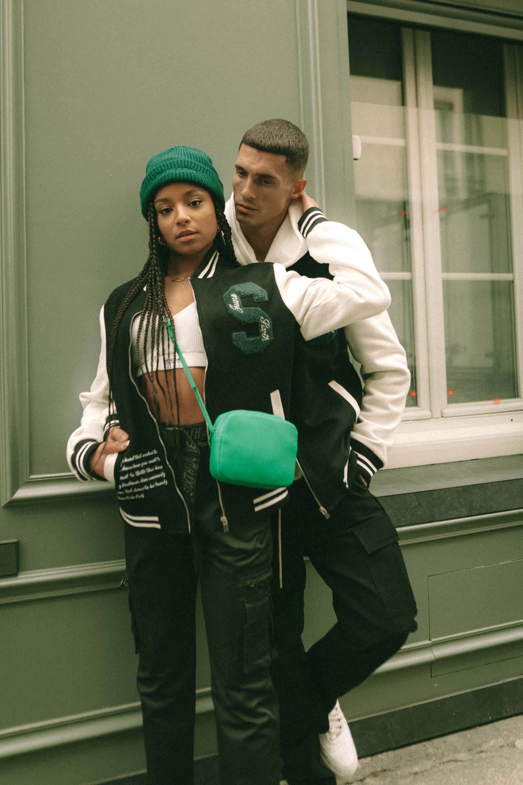 Sixth June - Veste teddy universitaire Noir