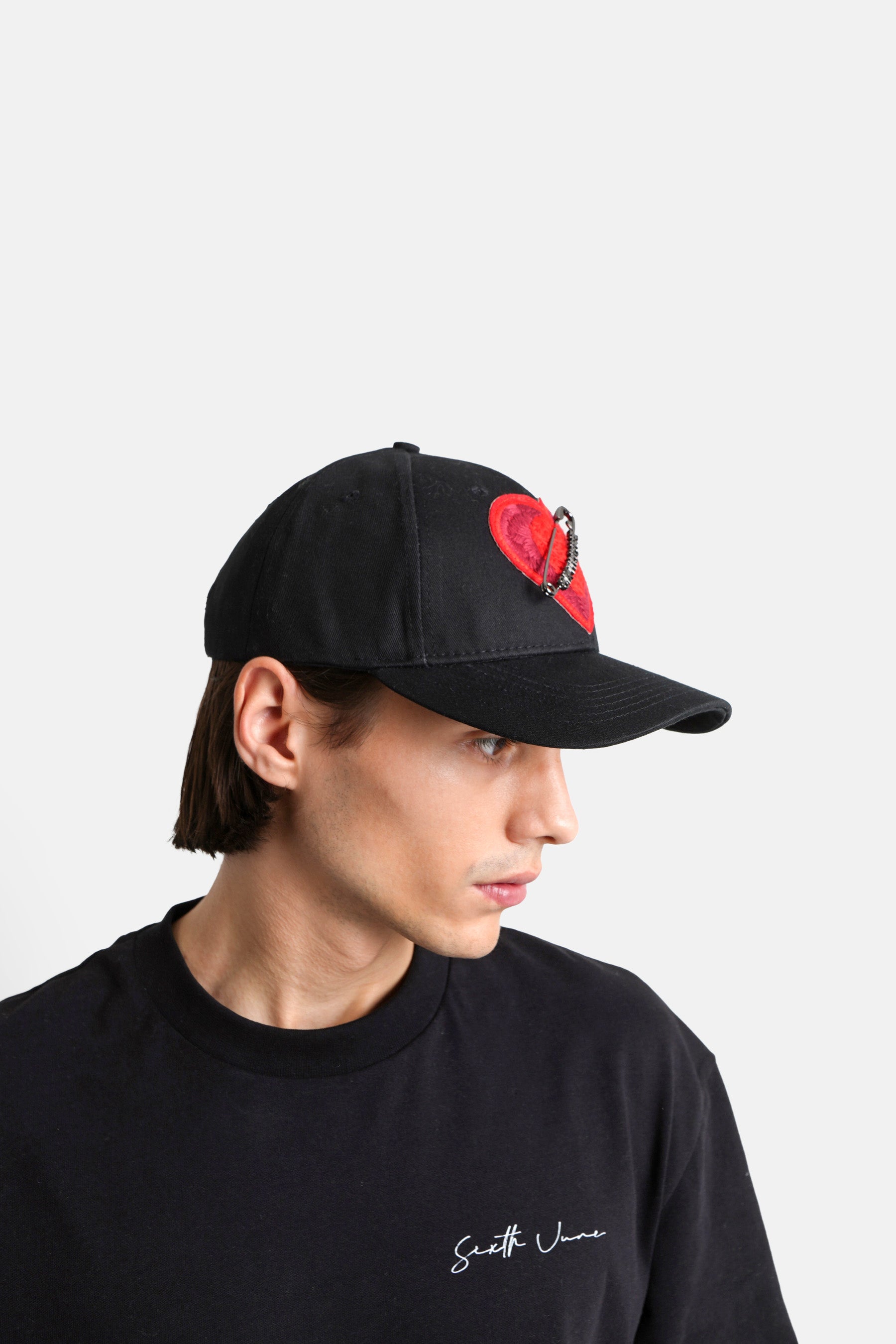 Sixth June - Casquette coeur brodé Noir