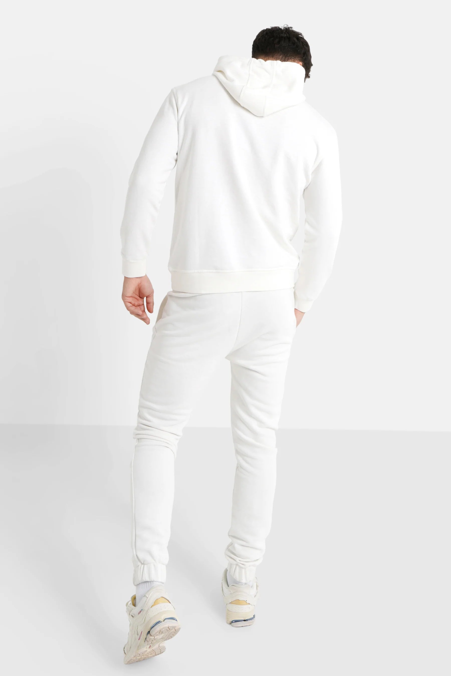 Sixth June - Jogging + sweat capuche logo brodé Blanc