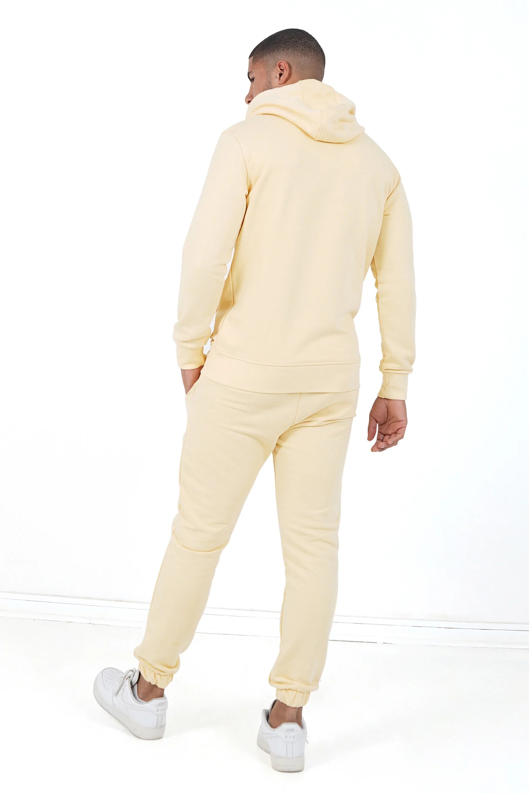 Sixth June - Jogging + sweat capuche logo brodé Jaune