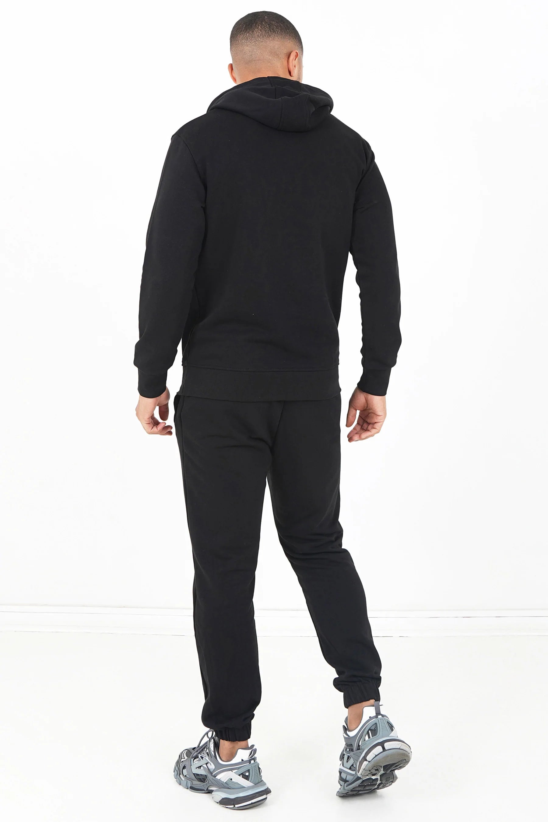 Sixth June - Jogging + sweat capuche logo brodé Noir