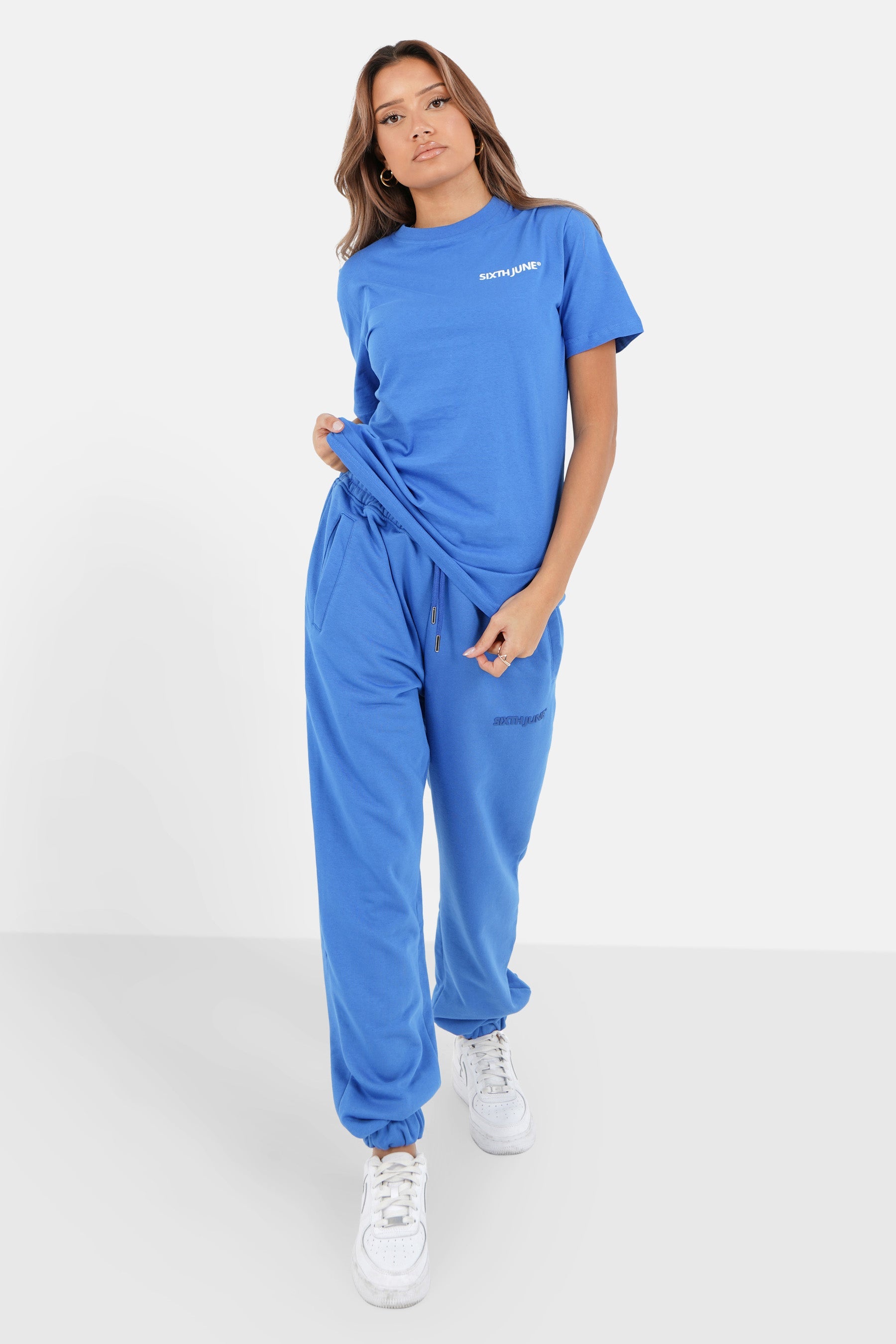 Sixth June - T-shirt soft logo brodé Bleu foncé