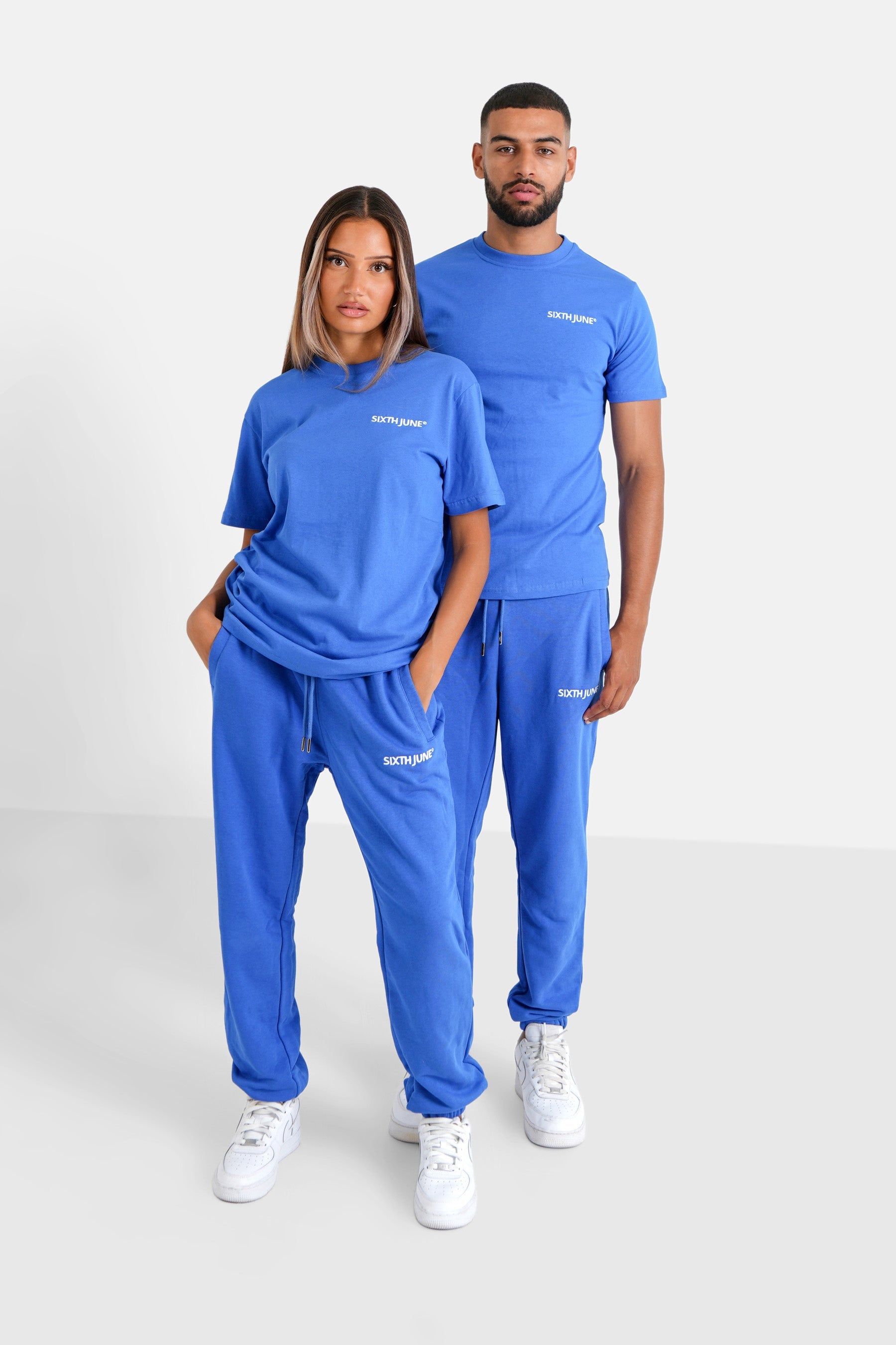 Sixth June - T-shirt soft logo brodé Bleu foncé