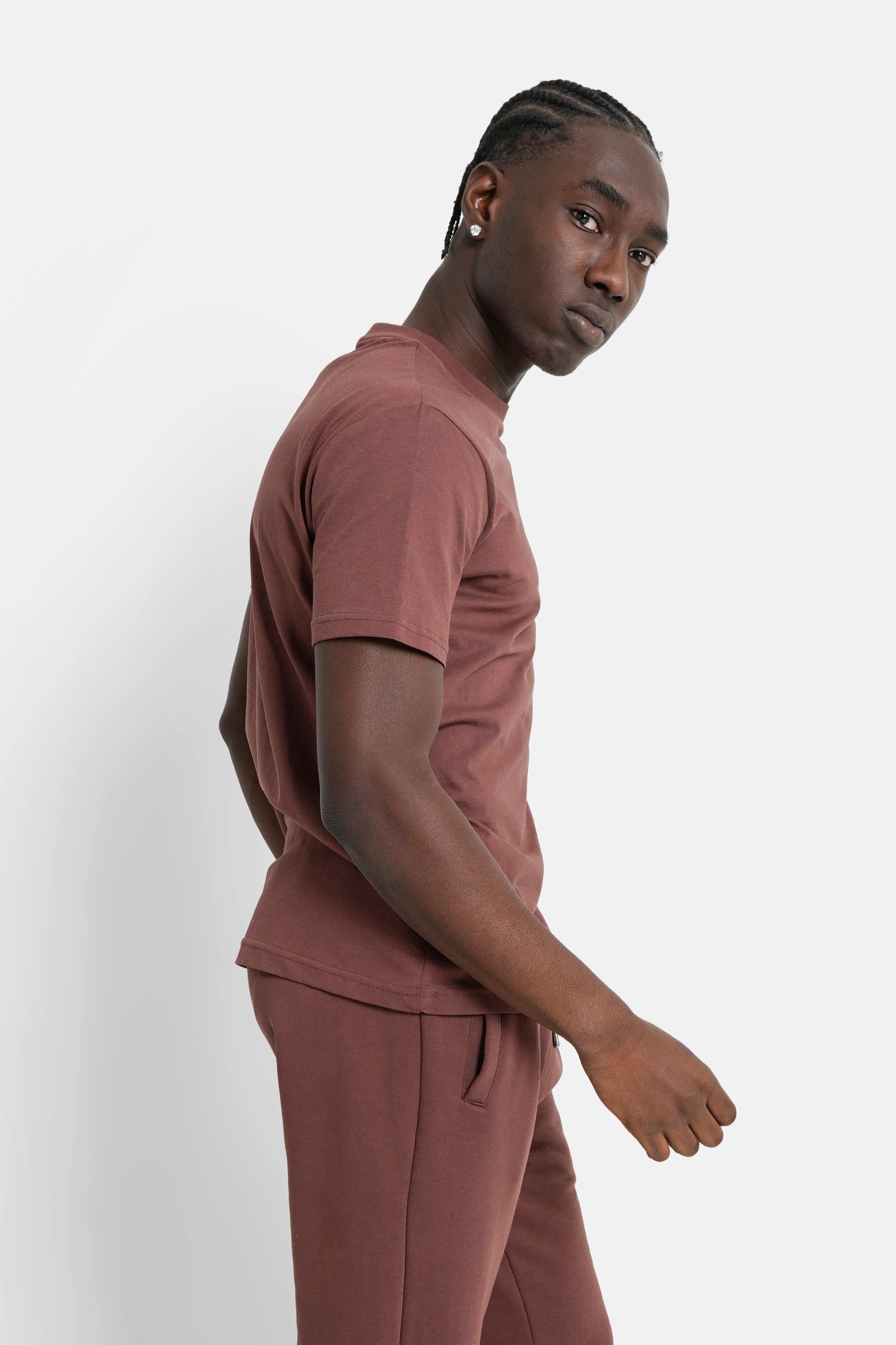 Sixth June - T-shirt soft logo brodé Marron