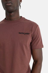 Sixth June - T-shirt soft logo brodé Marron