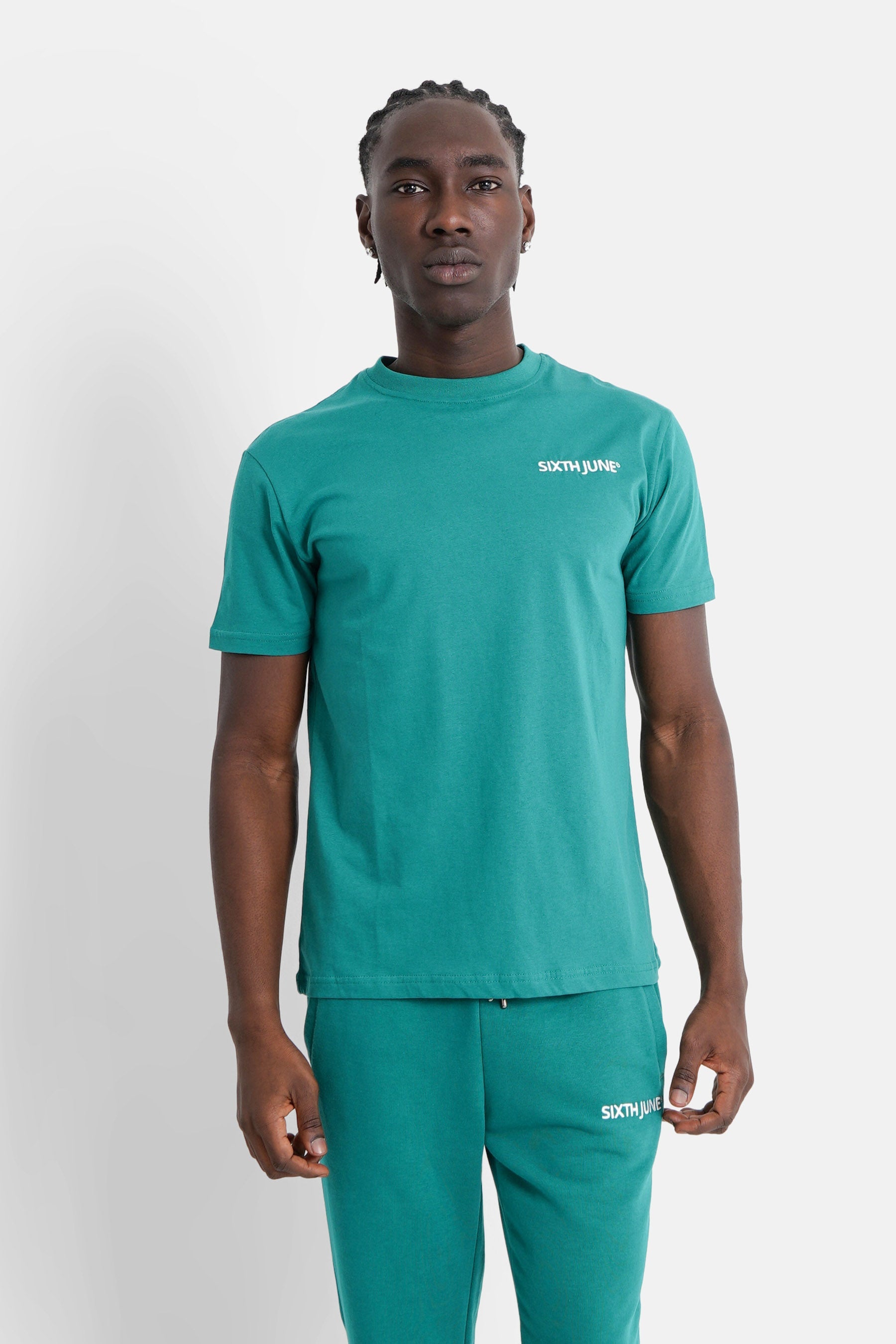 Sixth June - T-shirt soft logo brodé Vert