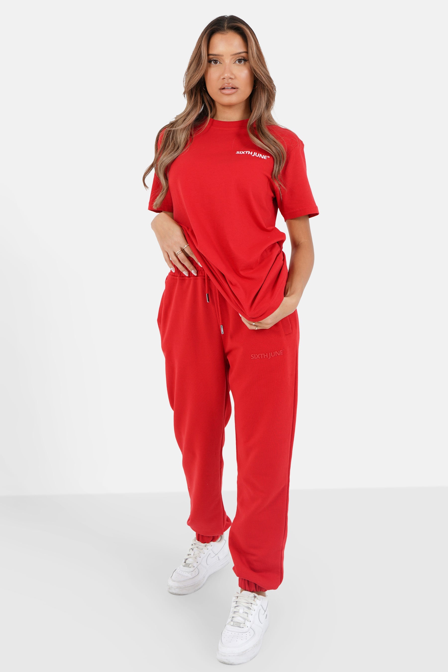 Sixth June - T-shirt soft logo brodé Rouge