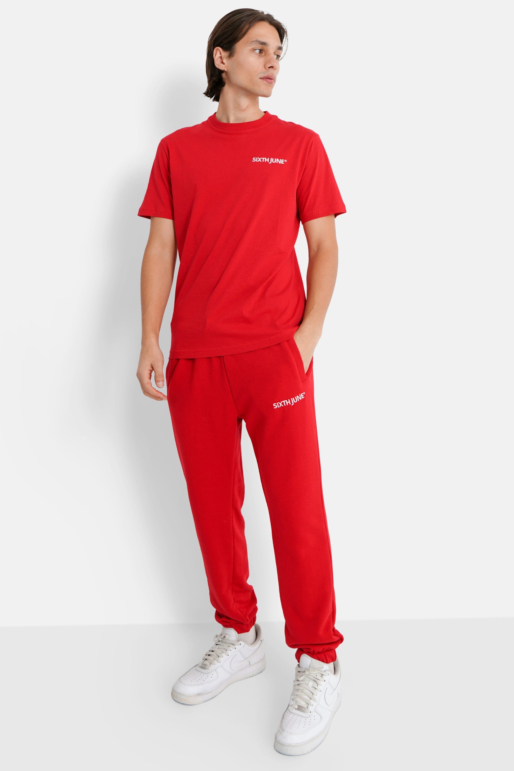 Sixth June - T-shirt soft logo brodé Rouge