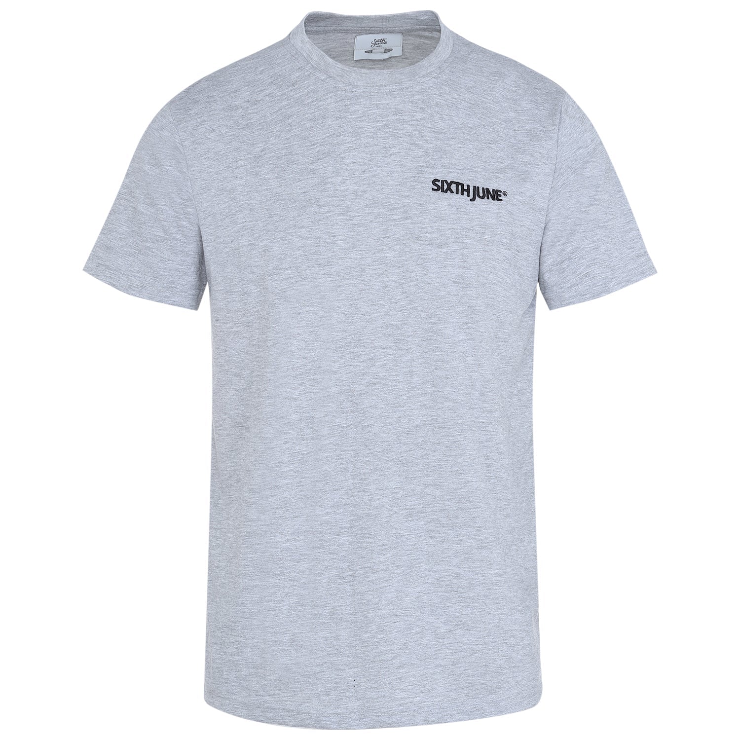 Sixth June - T-shirt soft logo brodé Gris