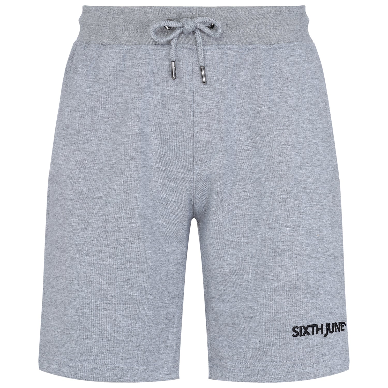 Sixth June - Short soft logo brodé Gris