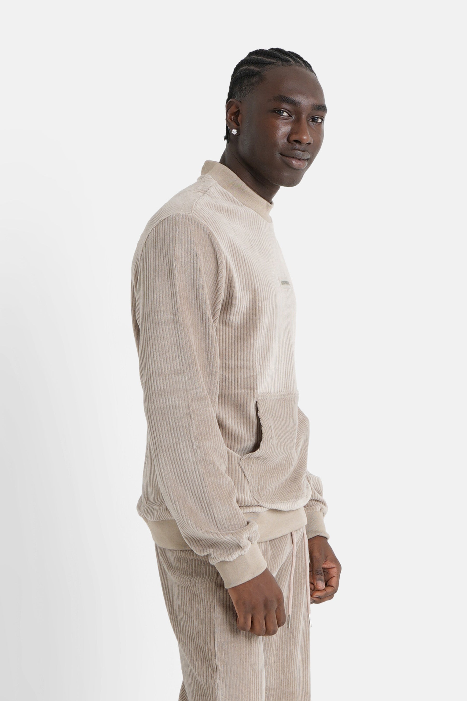 Sixth June - Sweat cosy logo brodé Vert clair