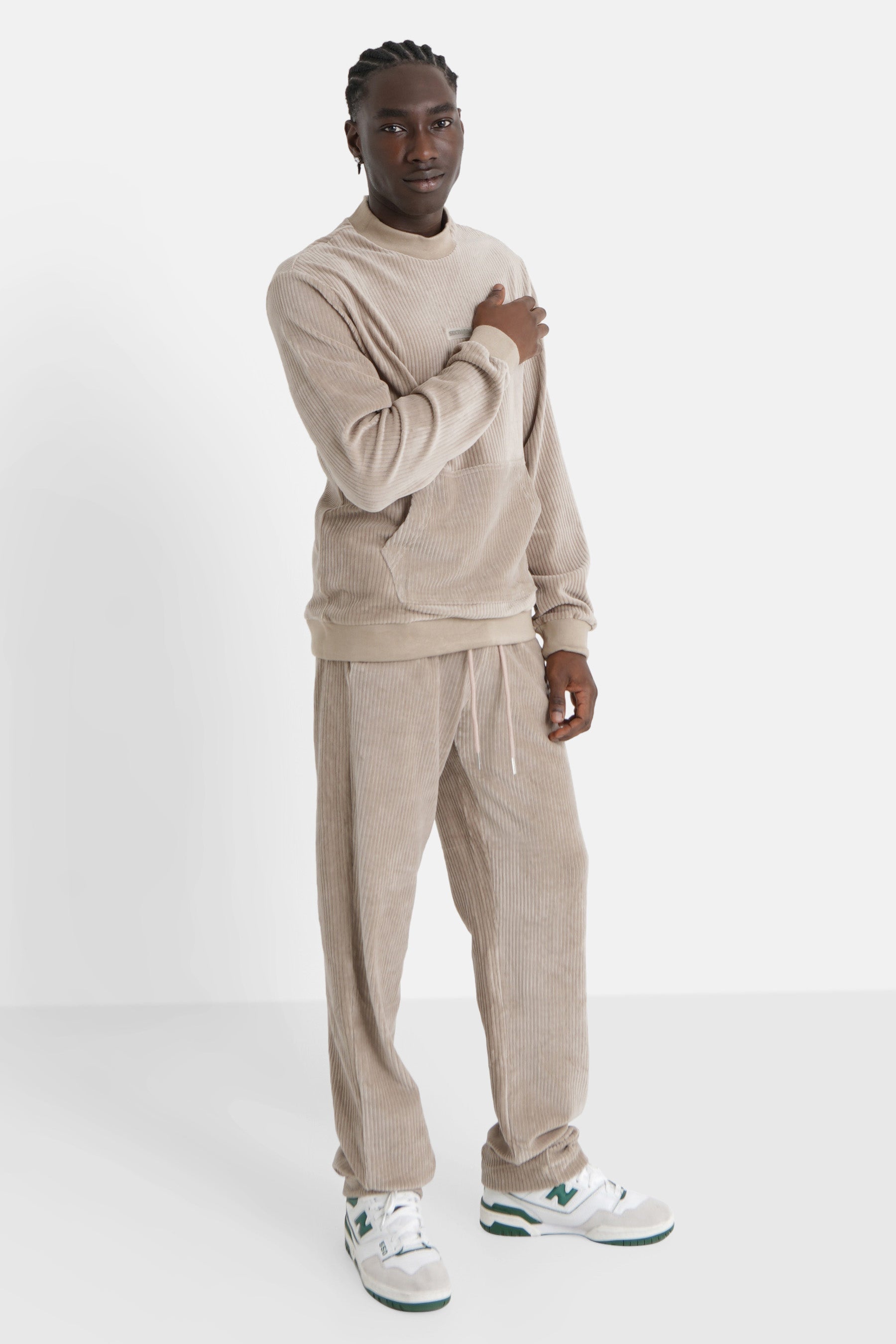 Sixth June - Sweat cosy logo brodé Vert clair