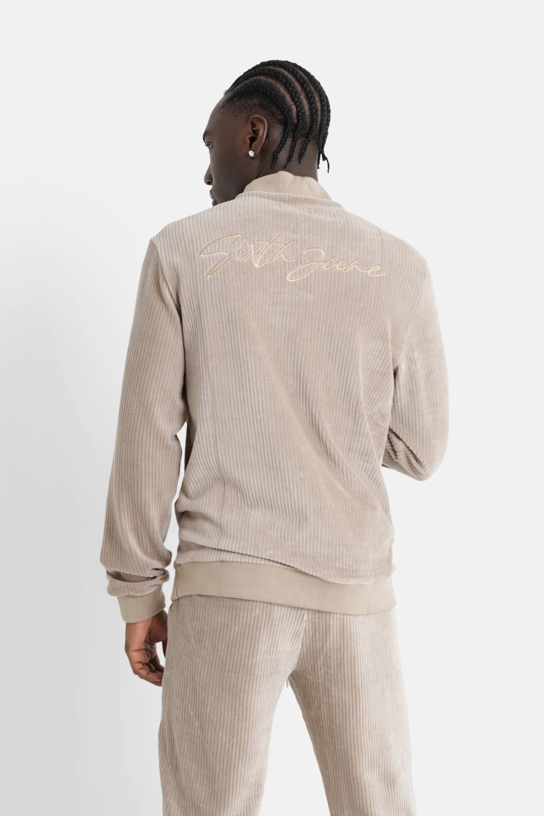 Sixth June - Sweat cosy logo brodé Vert clair