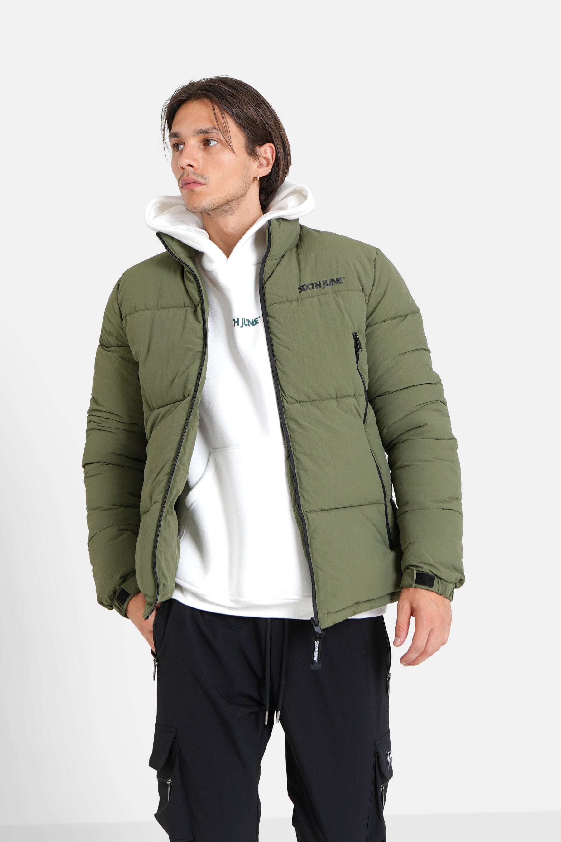 Sixth June - Doudoune zips logo Vert