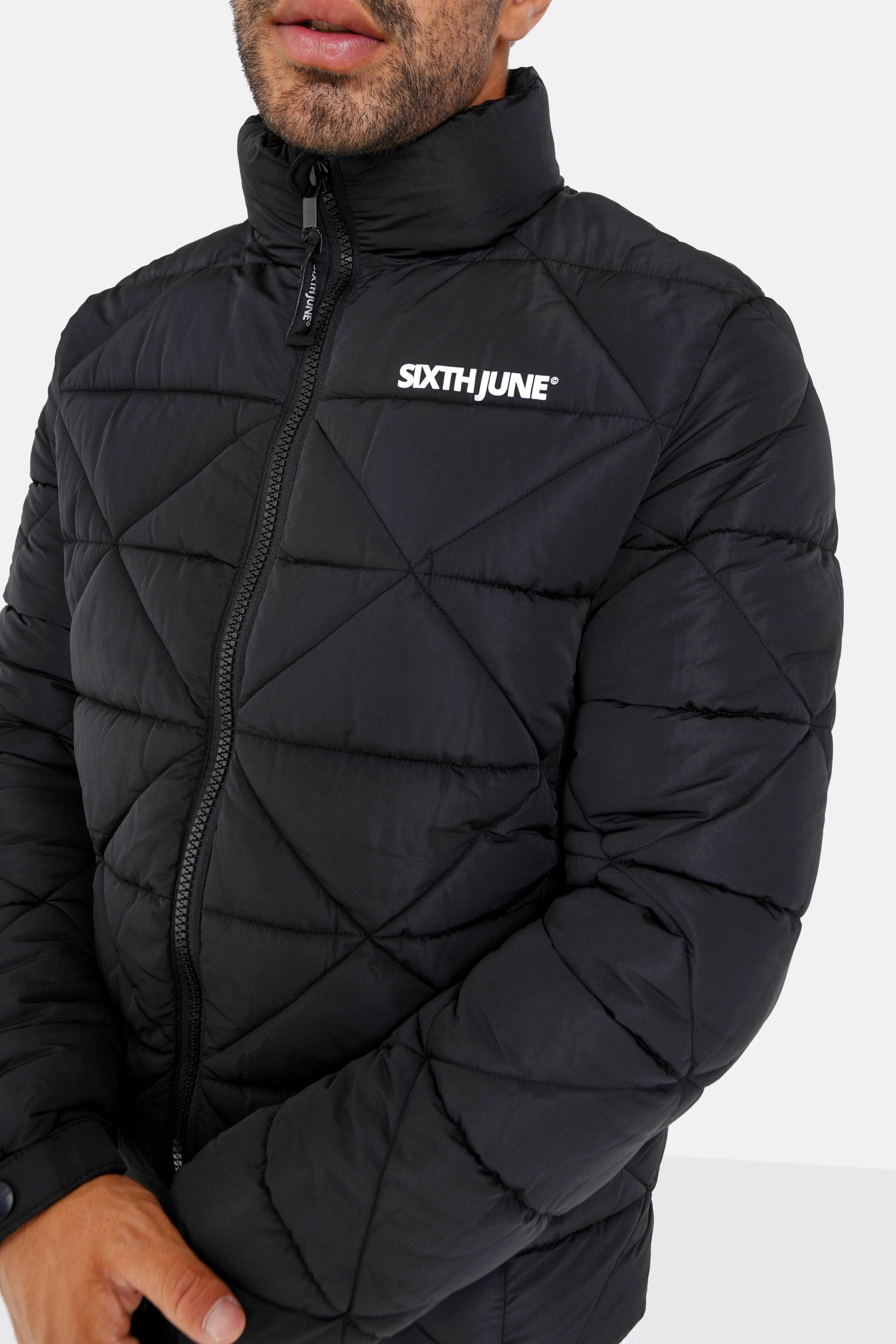 Sixth June - Doudoune matelassée triangle Noir