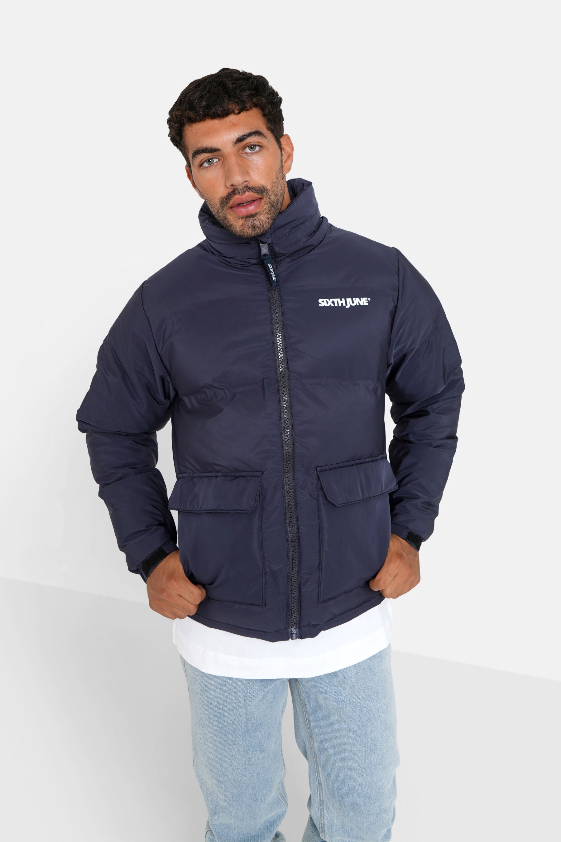 Sixth June - Doudoune courte matelassée Bleu