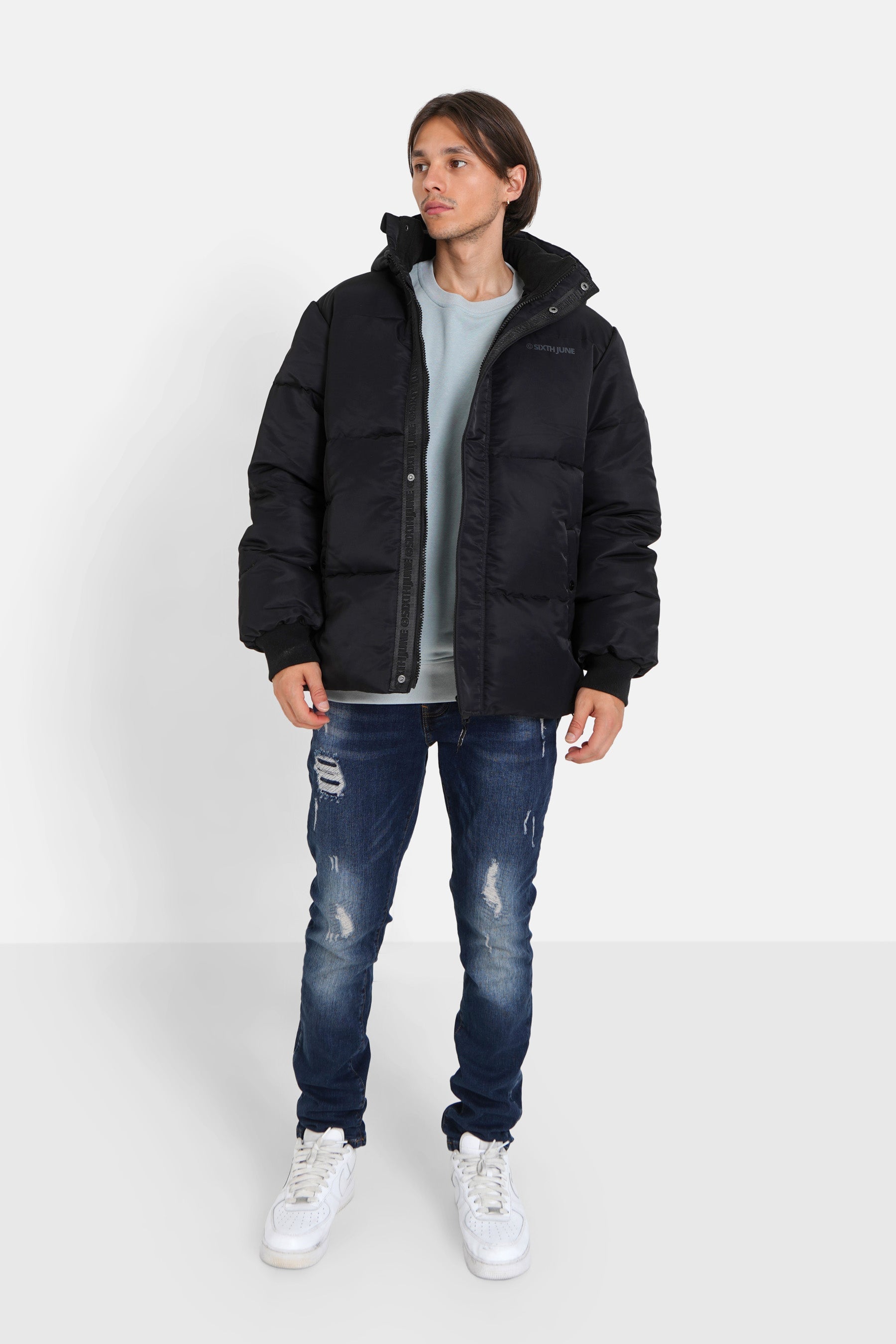 Sixth June - Doudoune nylon épais Noir