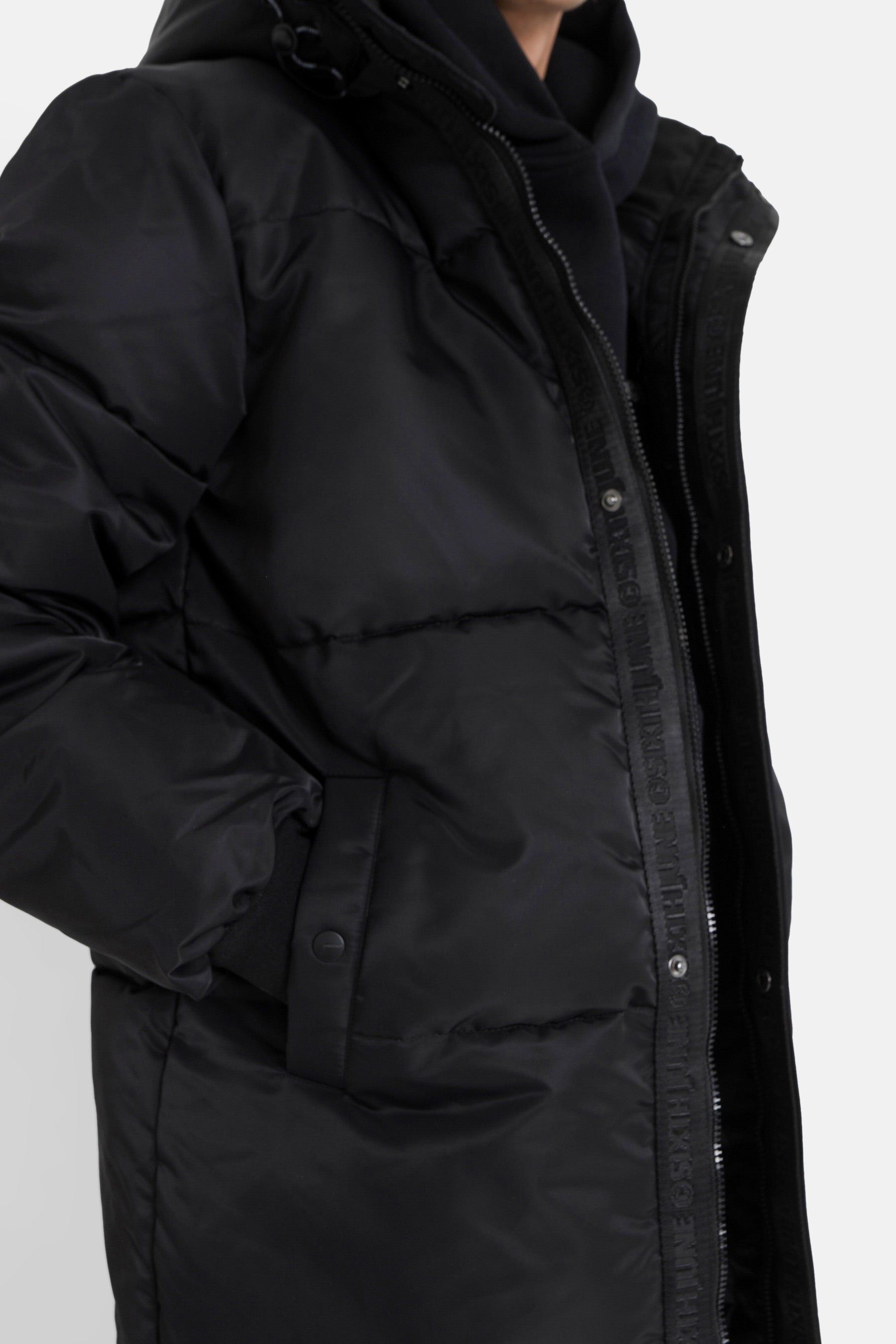 Sixth June - Doudoune longue nylon Noir