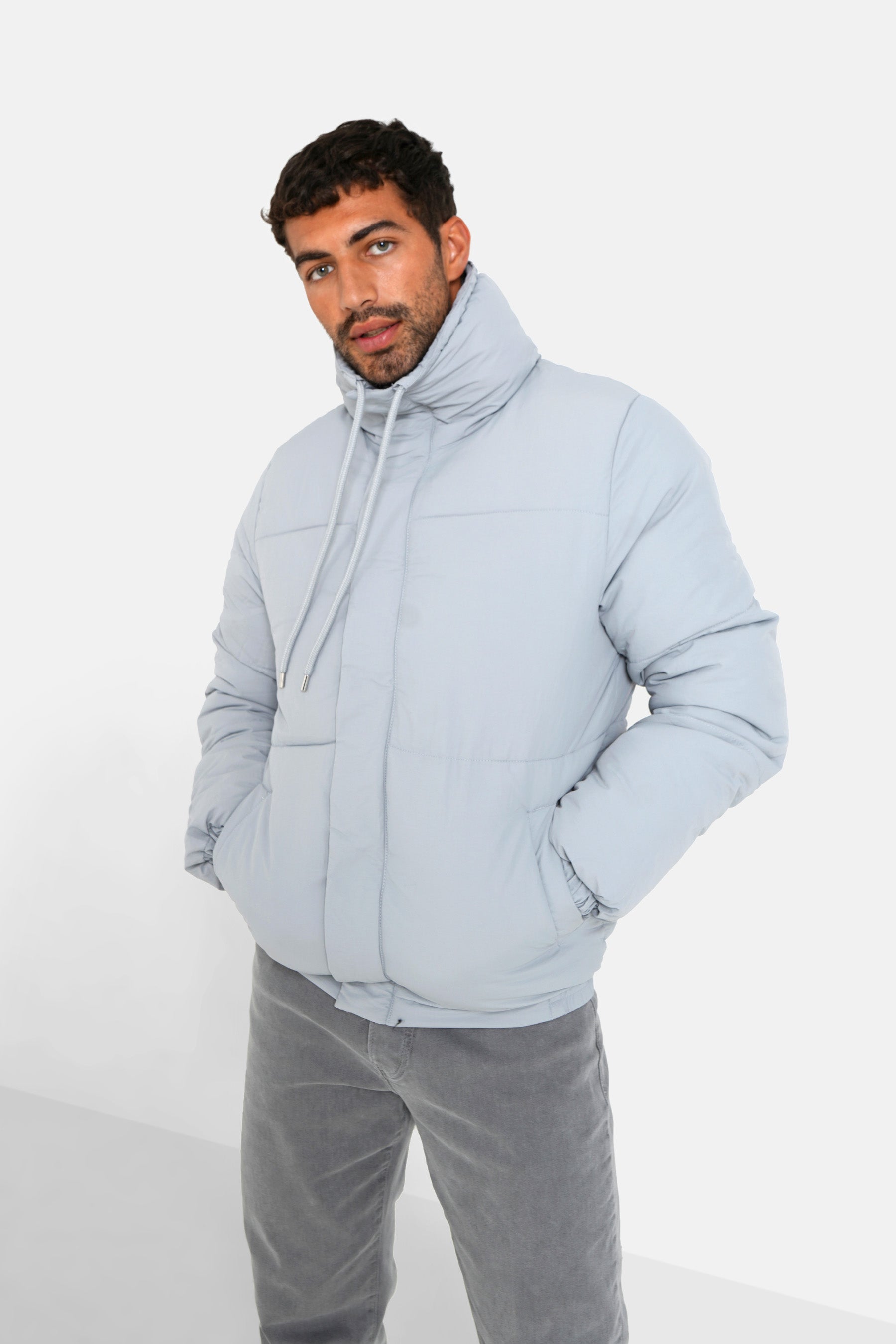 Sixth June - Doudoune courte cordons Gris clair