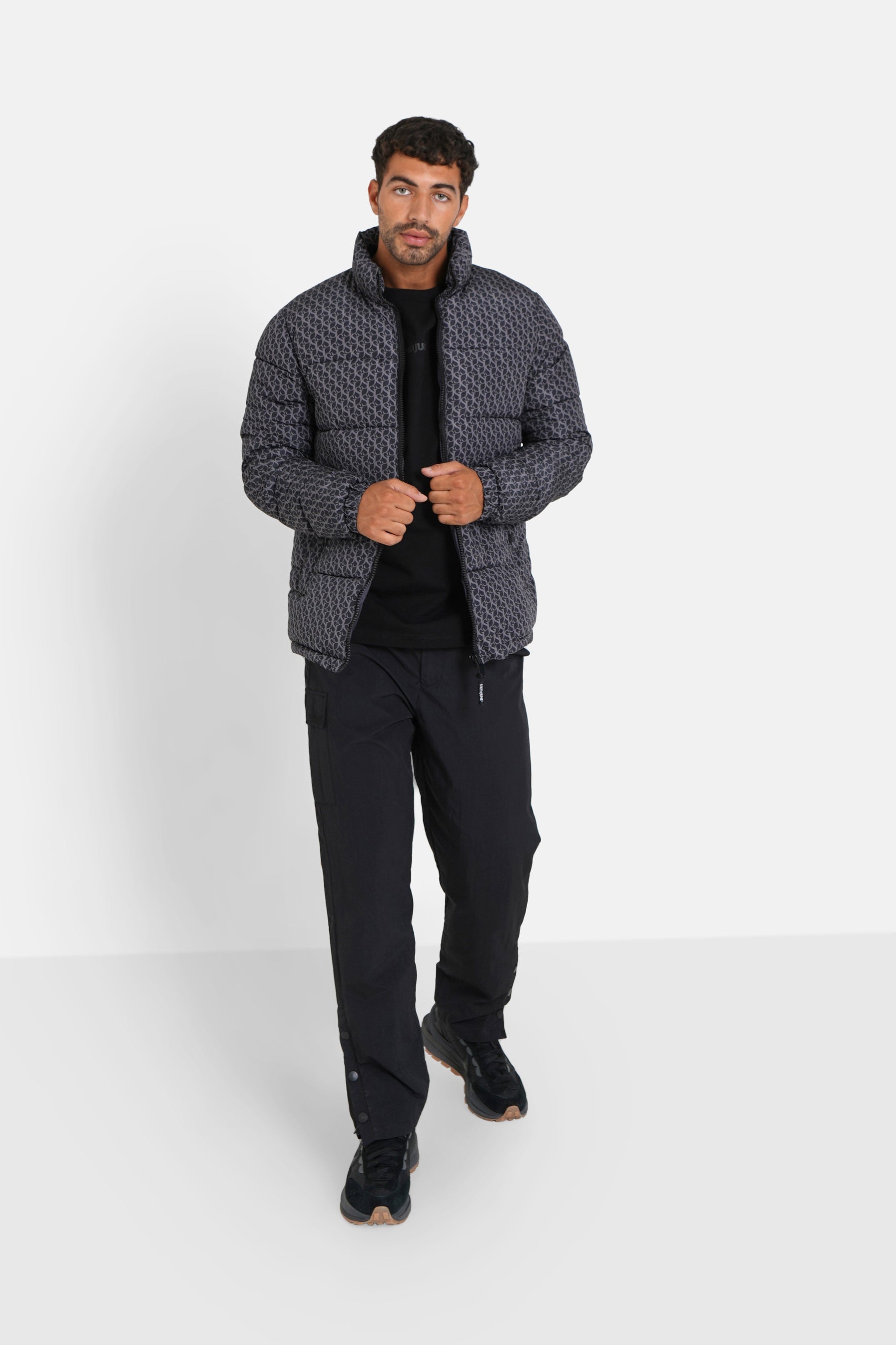 Sixth June - Doudoune monogramme matelassée Noir