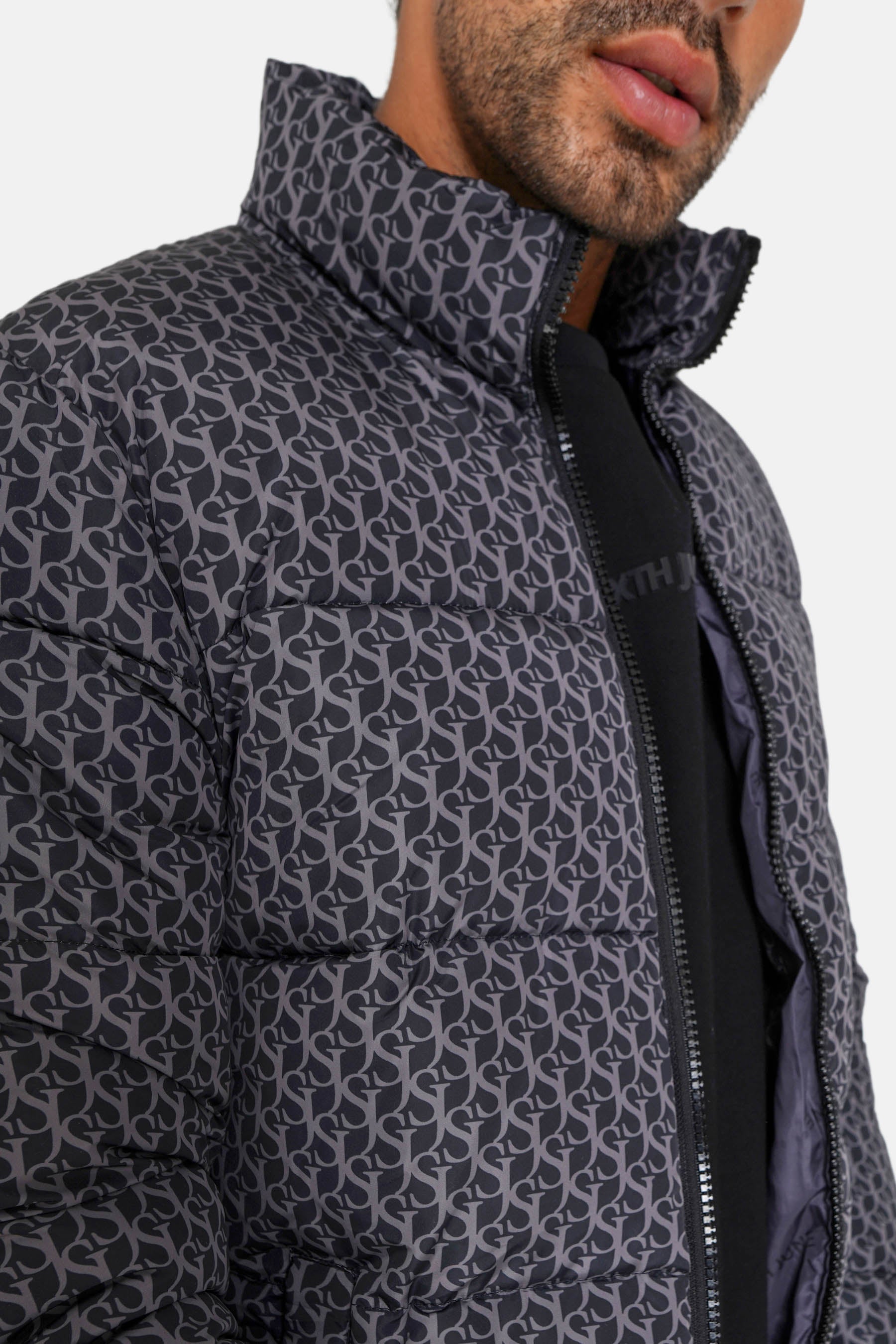 Sixth June - Doudoune monogramme matelassée Noir