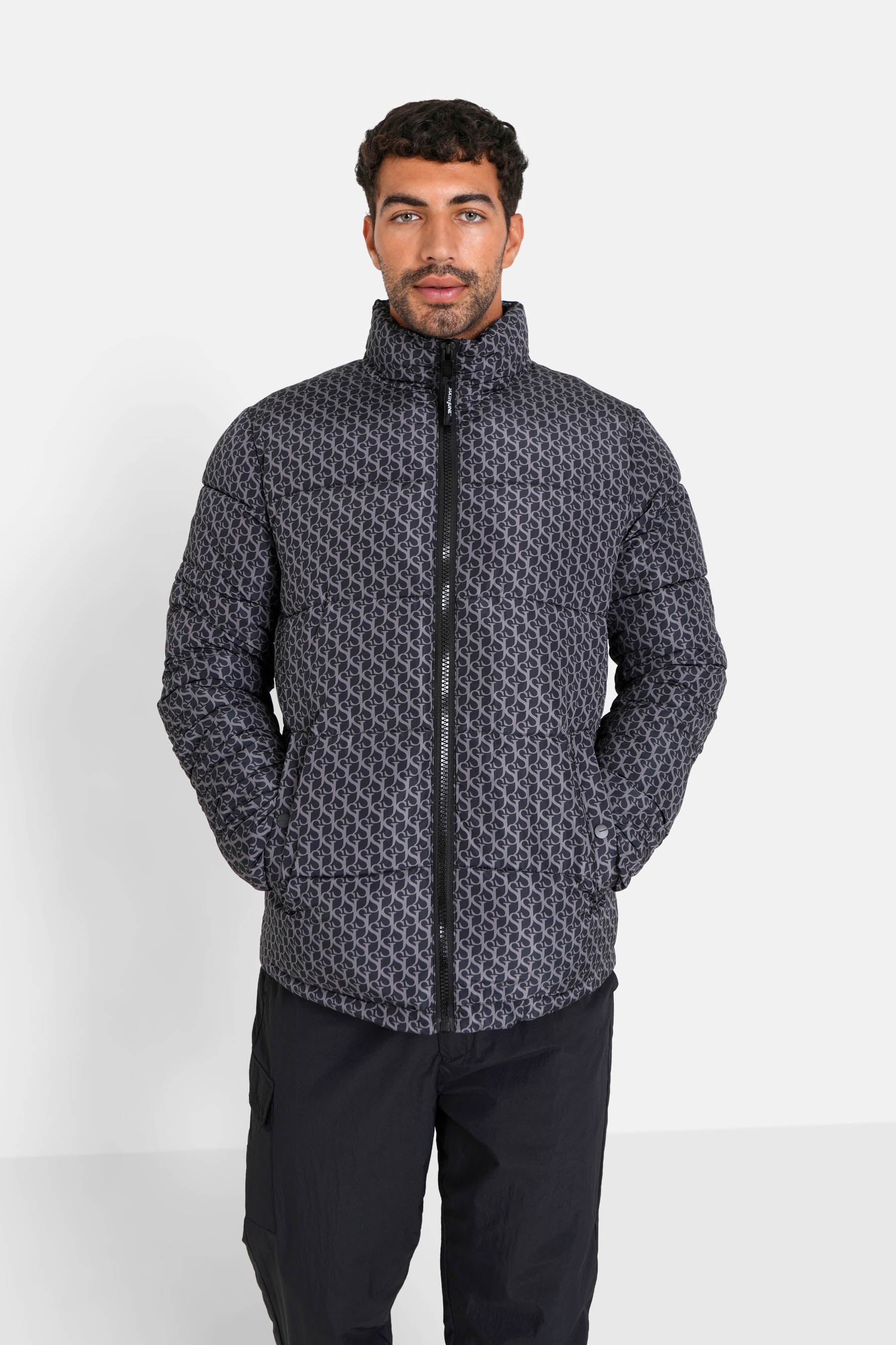 Sixth June - Doudoune monogramme matelassée Noir