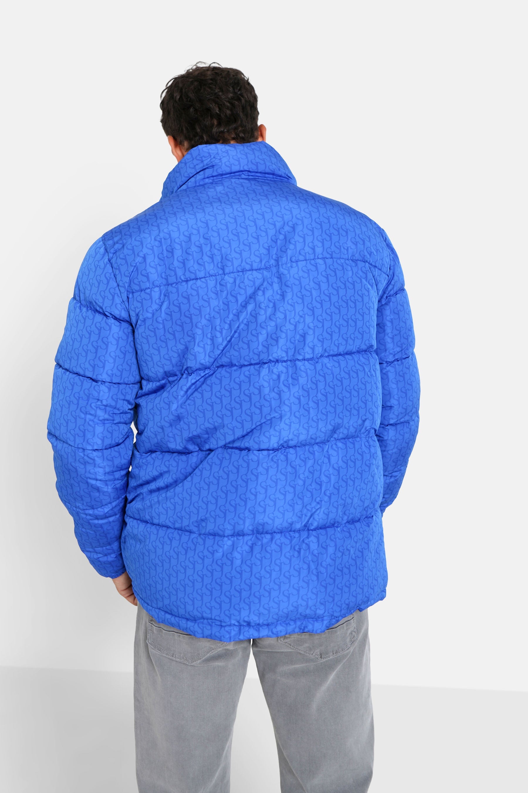 Sixth June - Doudoune monogramme matelassée Bleu